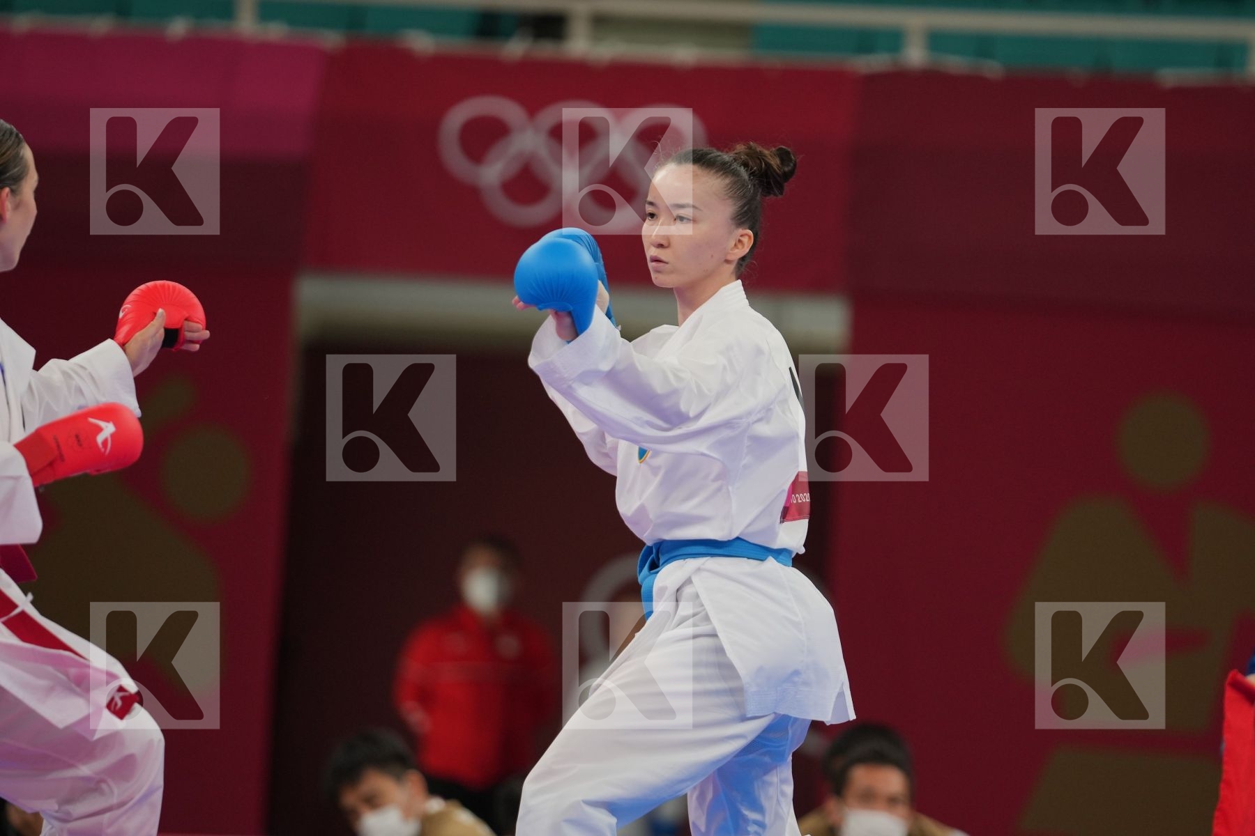 Plank Bettina (Austria) - Kumite Female -55kg, Zhangbyrbay Moldir (Kazakhstan) - Kumite Female -55kg in Senior Kumite -55 Kg - Round Robin bout