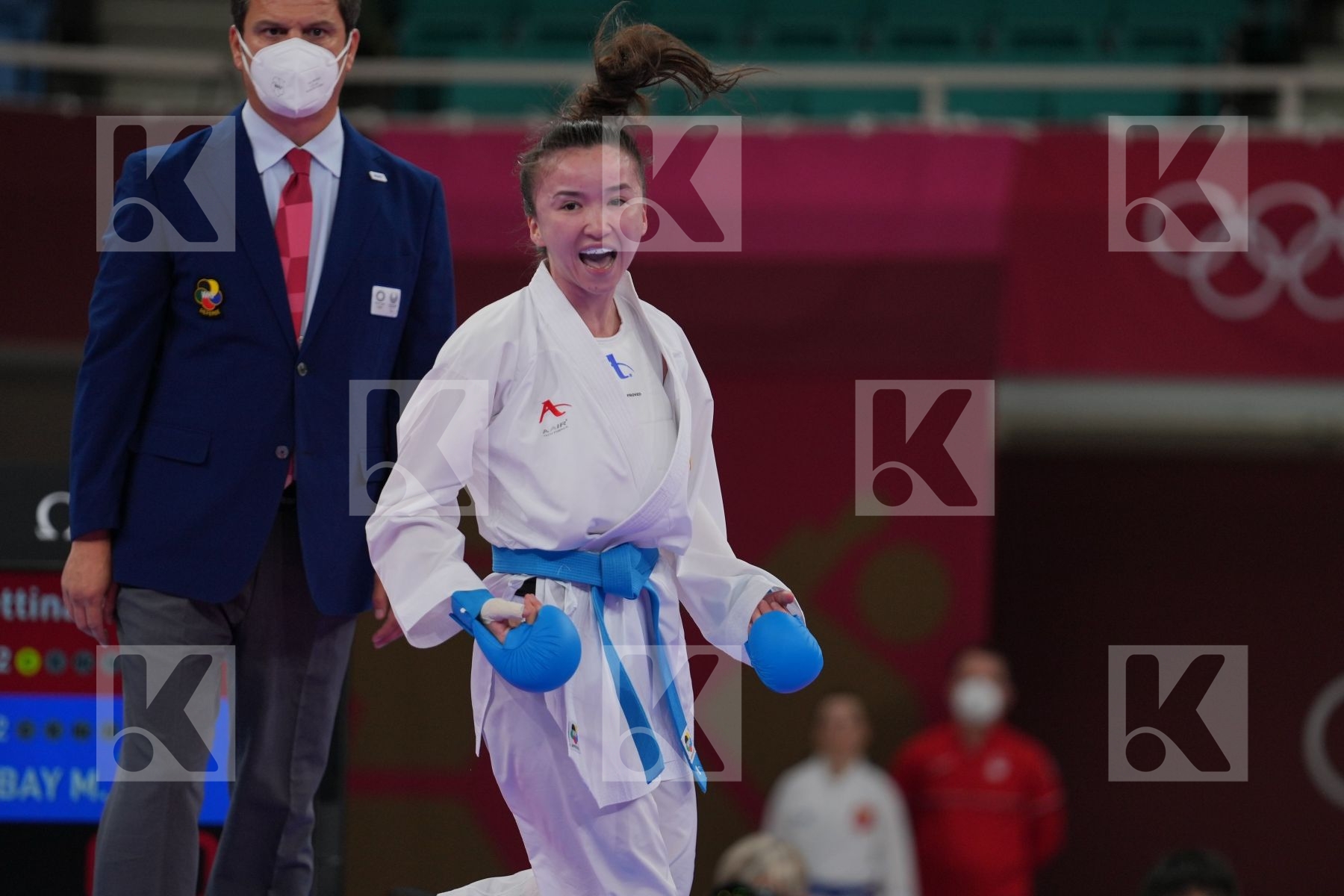 Plank Bettina (Austria) - Kumite Female -55kg, Zhangbyrbay Moldir (Kazakhstan) - Kumite Female -55kg in Senior Kumite -55 Kg - Round Robin bout