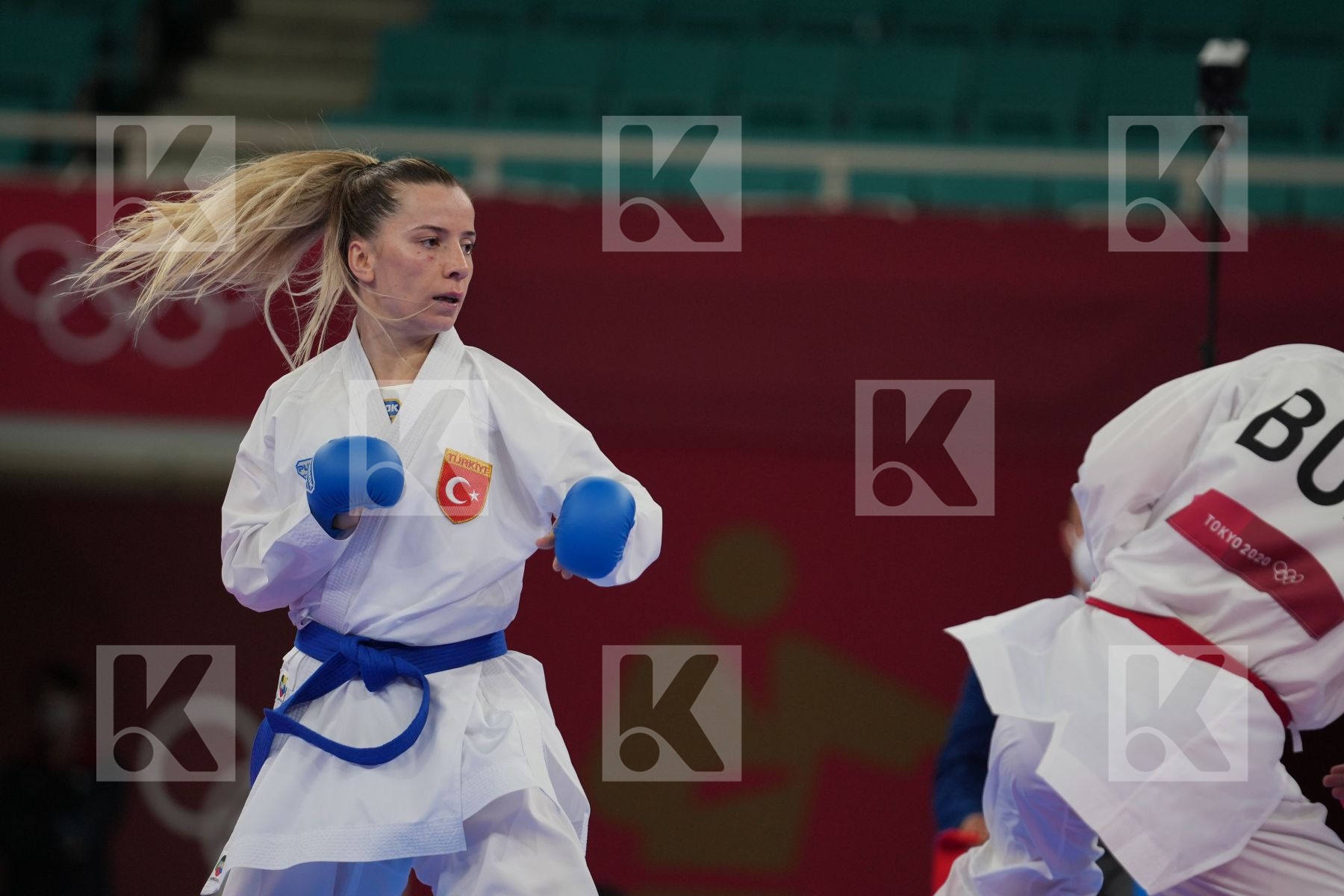Goranova Ivet (Bulgaria) - Kumite Female -55kg, Ozcelik Arapoglu Serap (Turkey) - Kumite Female -55kg in Senior Kumite -55 Kg - Round Robin bout