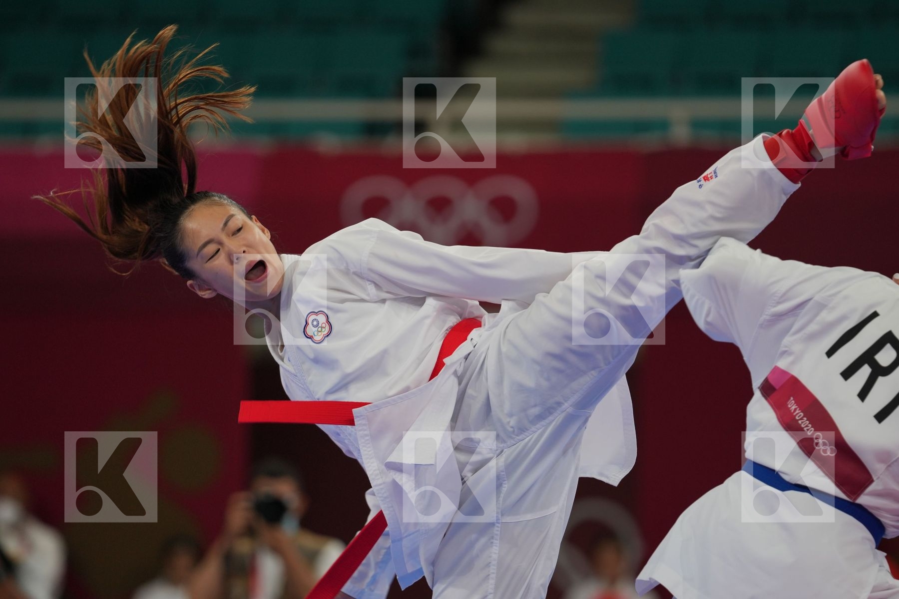 Wen Tzu-Yun (Chinese Taipei) - Kumite Female -55kg, Bahmanyar Sara (Islamic Republic of Iran) - Kumite Female -55kg in Senior Kumite -55 Kg - Round Robin bout