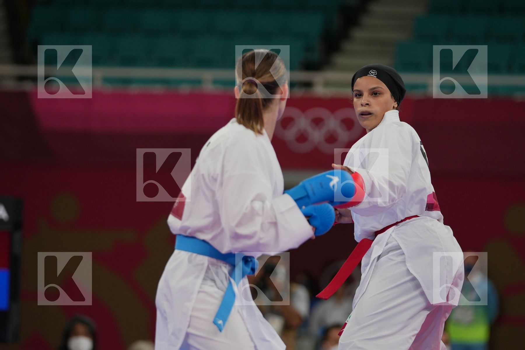 Sayed Radwa (Egypt) - Kumite Female -55kg, Plank Bettina (Austria) - Kumite Female -55kg in Senior Kumite -55 Kg - Round Robin bout