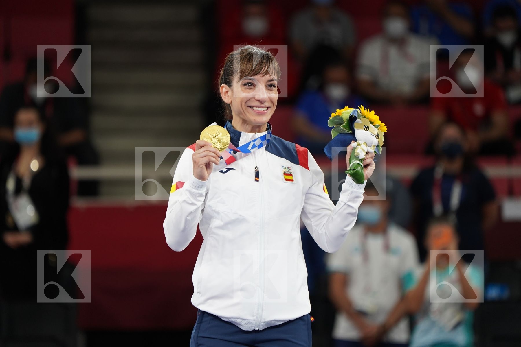 Sanchez Jaime Sandra (Spain) - Kata Female in Senior Female Kata - podium ceremony