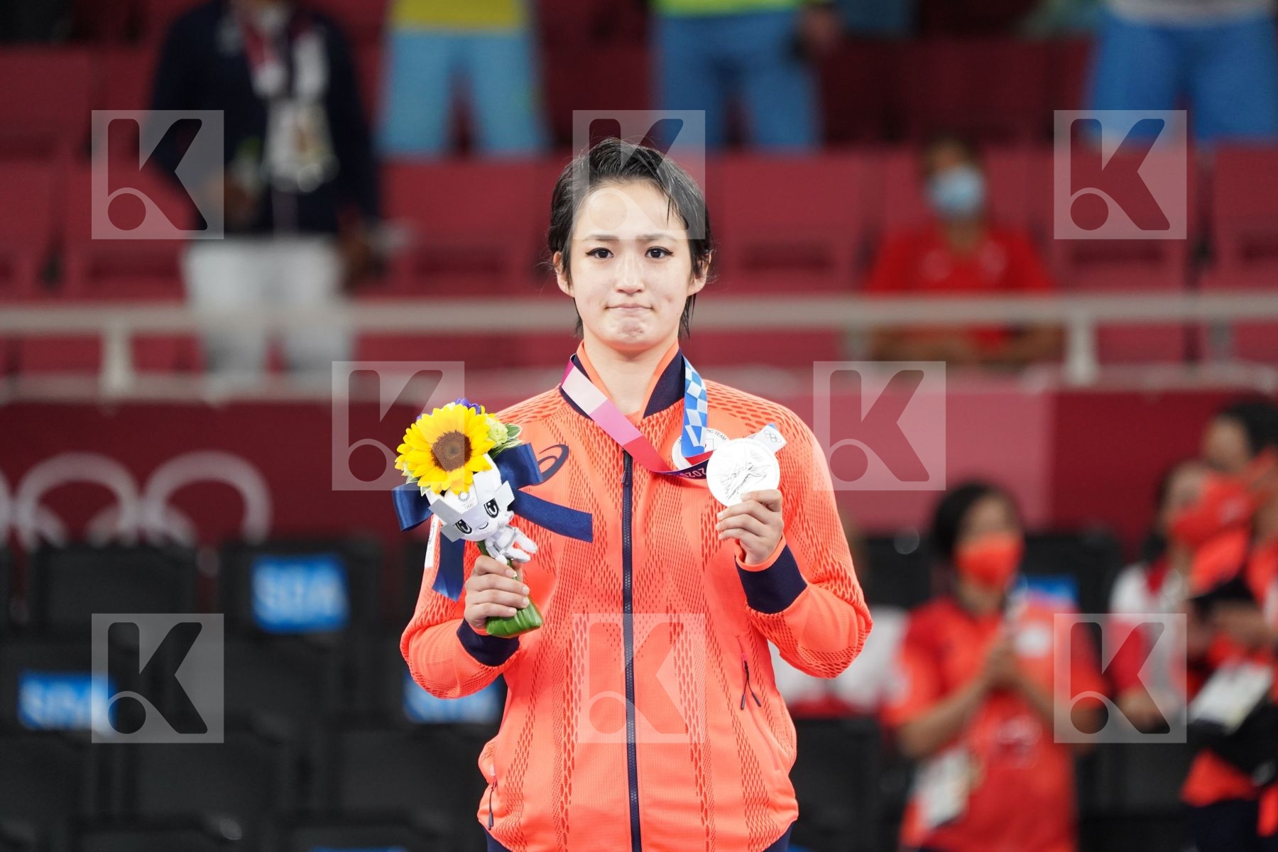 Shimizu Kiyou (Japan) - Kata Female in Senior Female Kata - podium ceremony