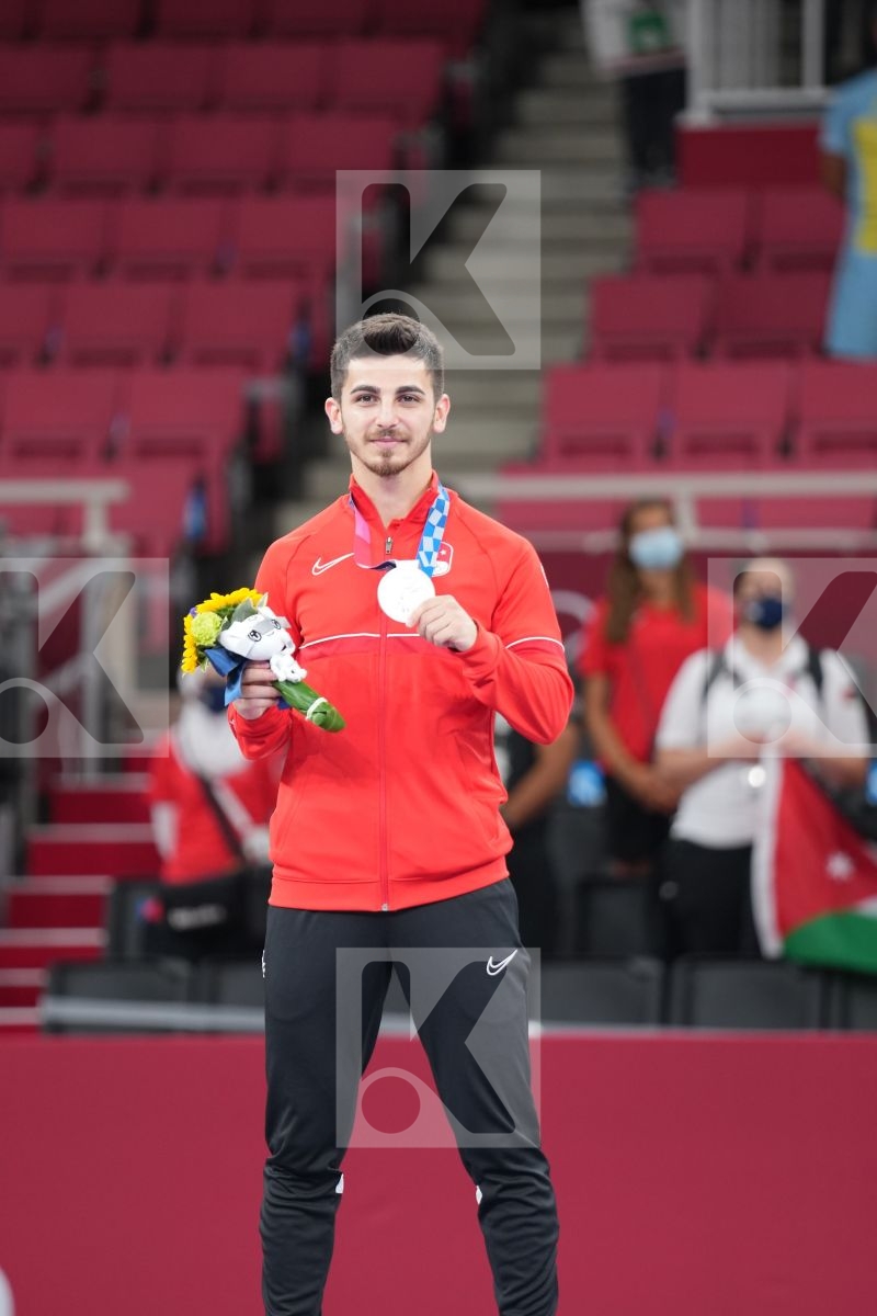 Samdan Eray (Turkey) - Kumite Male -67kg in Senior Kumite -67 Kg - podium ceremony