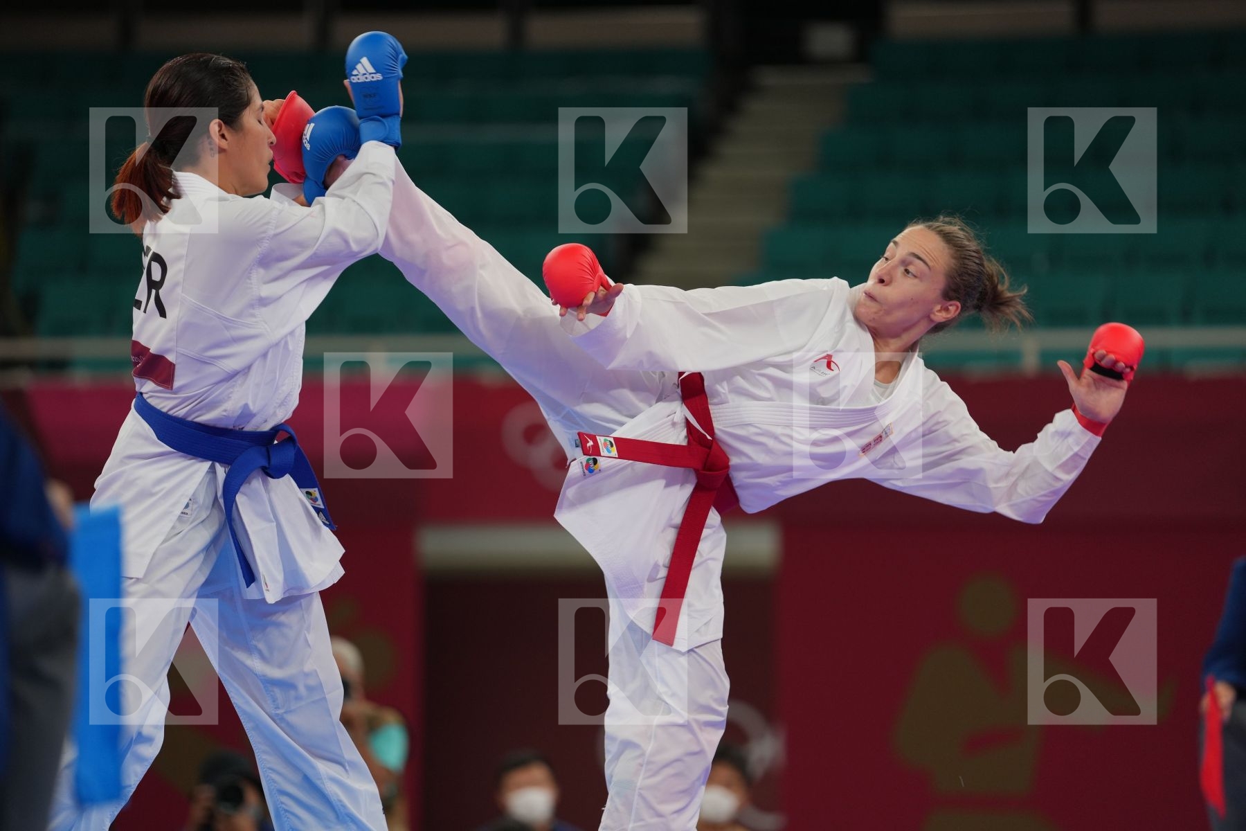 Prekovic Jovana (Serbia) - Kumite Female -61kg, Grande Alexandra (Peru) - Kumite Female -61kg in Senior Kumite -61 Kg - Round Robin bout
