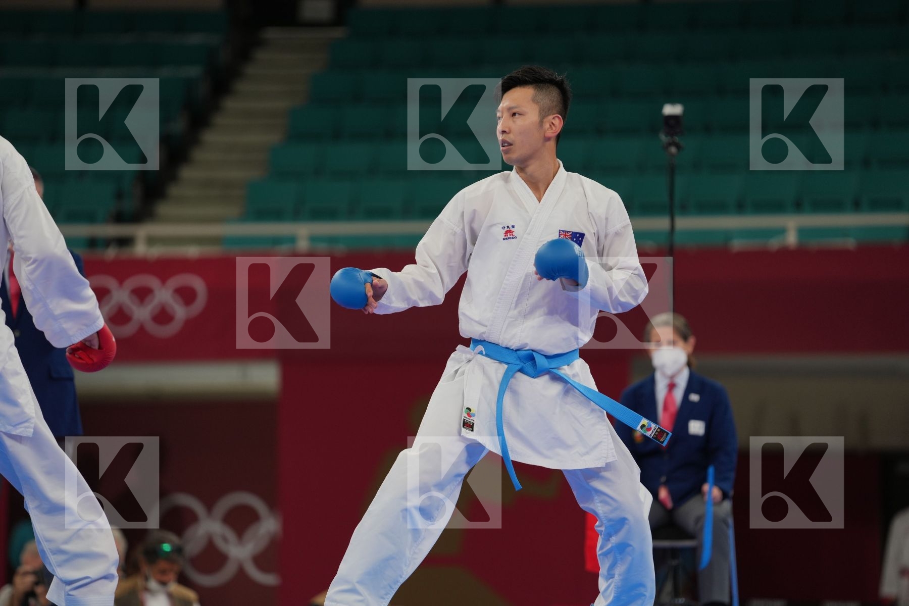 Busa Luigi (Italy) - Kumite Male -75kg, Yahiro Tsuneari (Australia) - Kumite Male -75kg in Senior Kumite -75 Kg - Round Robin bout