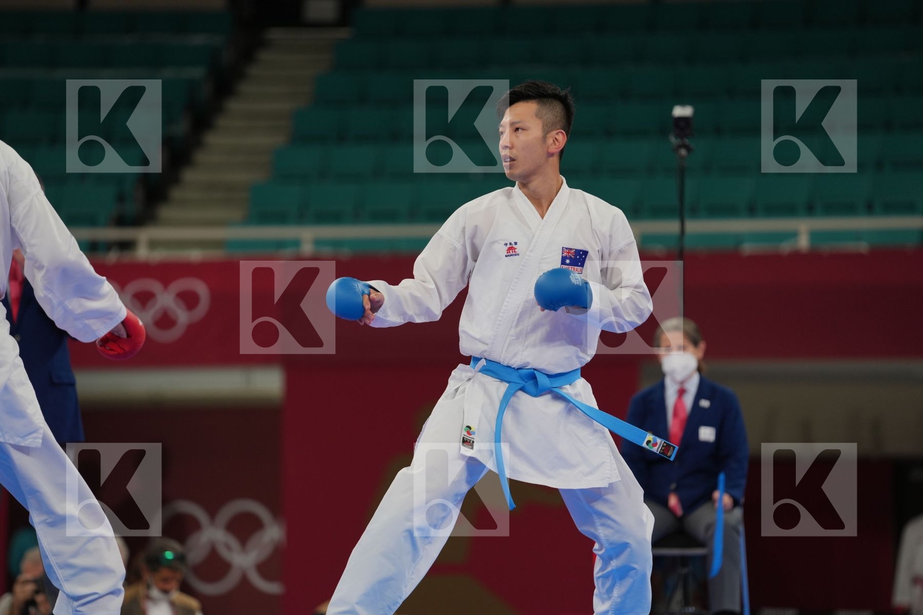 Busa Luigi (Italy) - Kumite Male -75kg, Yahiro Tsuneari (Australia) - Kumite Male -75kg in Senior Kumite -75 Kg - Round Robin bout