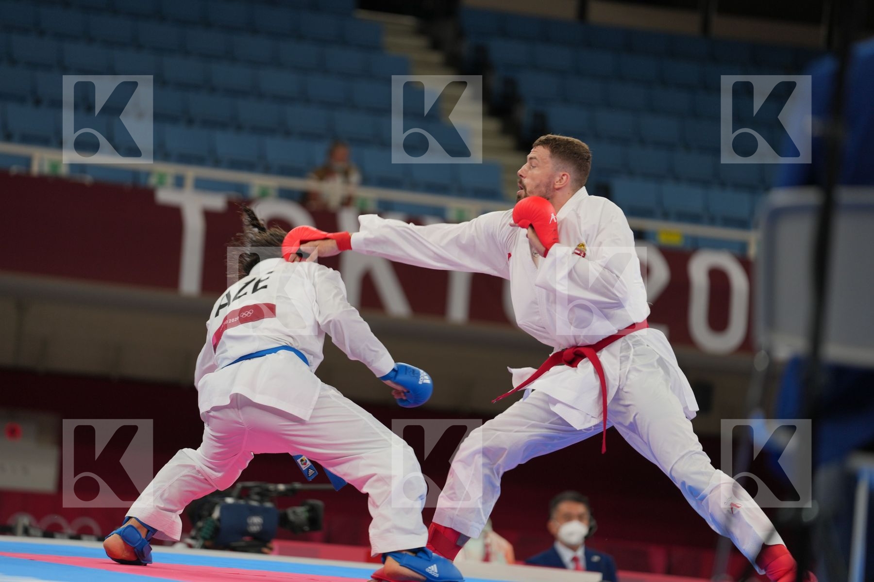 Harspataki Gabor (Hungary) - Kumite Male -75kg, Aghayev Rafael (Azerbaijan) - Kumite Male -75kg in Senior Kumite -75 Kg - Semifinal bout