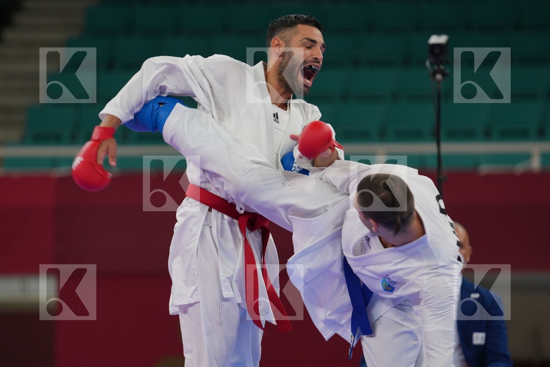 Busa Luigi (Italy) - Kumite Male -75kg, Horuna Stanislav (Ukraine) - Kumite Male -75kg in Senior Kumite -75 Kg - Semifinal bout