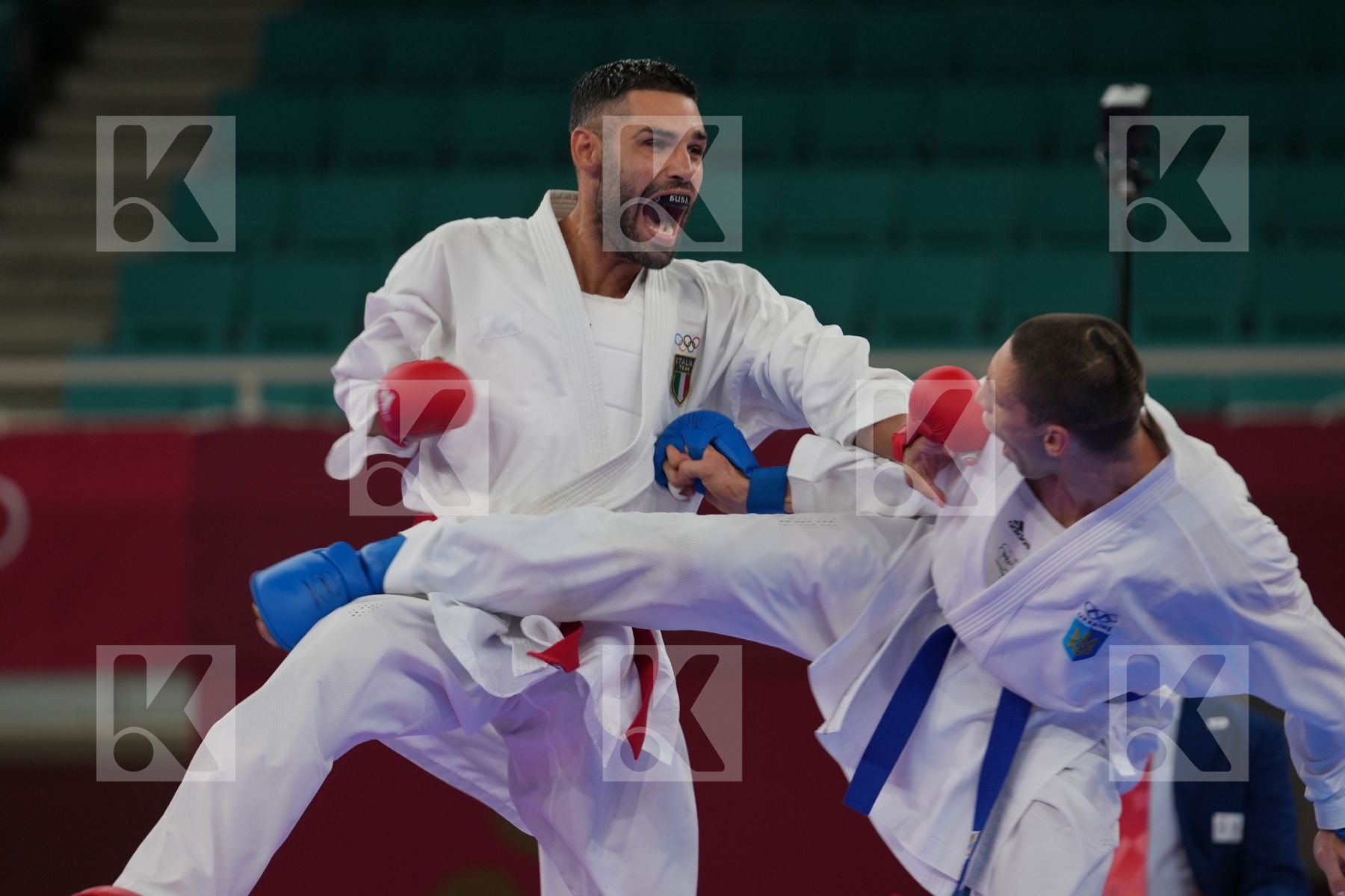Busa Luigi (Italy) - Kumite Male -75kg, Horuna Stanislav (Ukraine) - Kumite Male -75kg in Senior Kumite -75 Kg - Semifinal bout