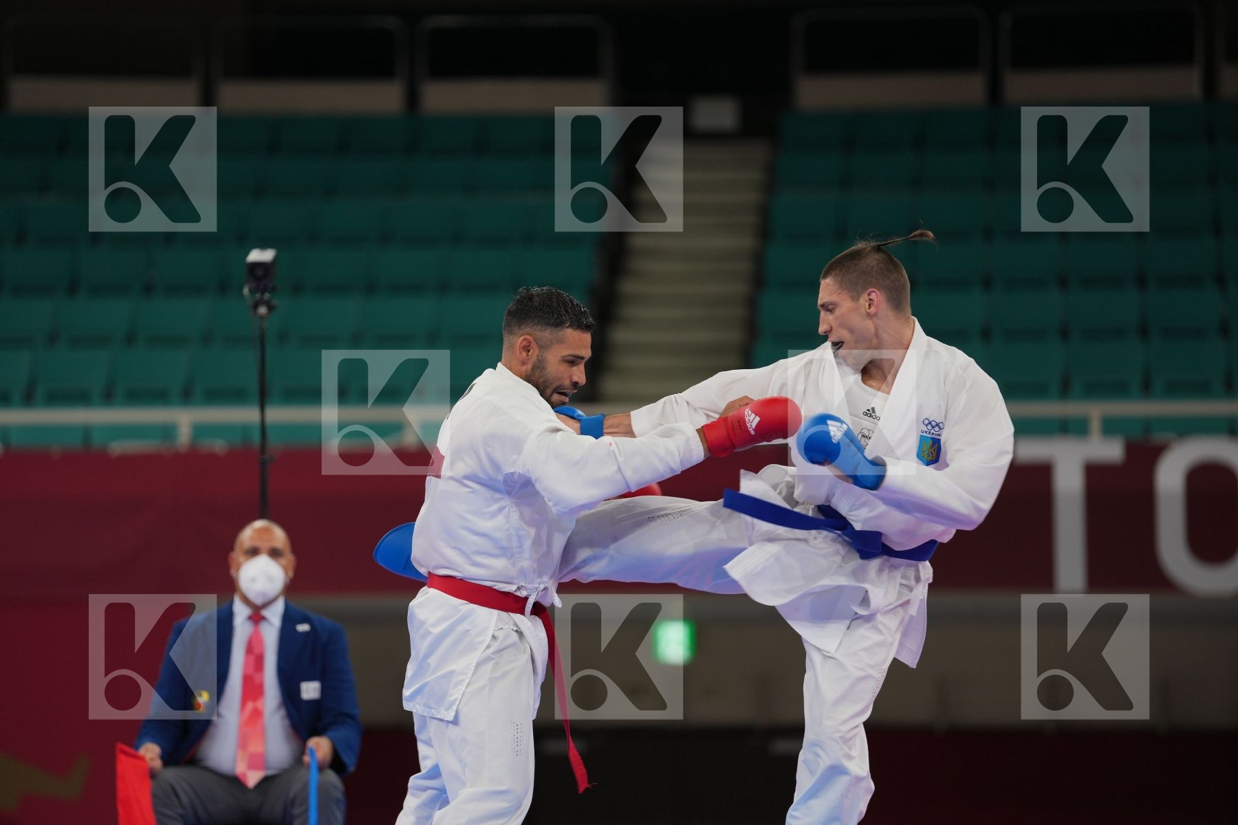Busa Luigi (Italy) - Kumite Male -75kg, Horuna Stanislav (Ukraine) - Kumite Male -75kg in Senior Kumite -75 Kg - Semifinal bout