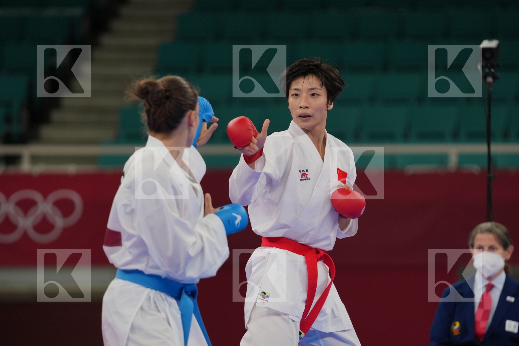 Yin Xiaoyan (People's Republic of China) - Kumite Female -61kg, Prekovic Jovana (Serbia) - Kumite Female -61kg in Senior Kumite -61 Kg - Final bout
