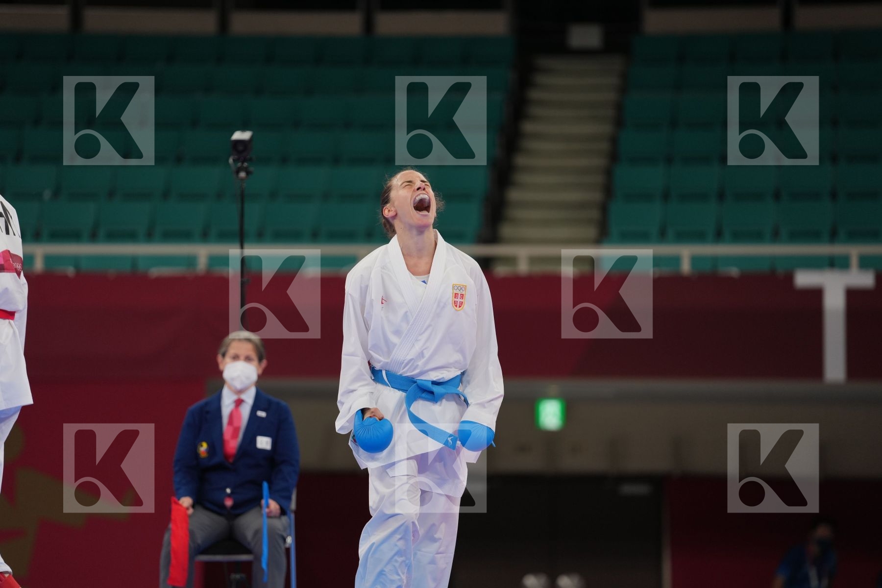Yin Xiaoyan (People's Republic of China) - Kumite Female -61kg, Prekovic Jovana (Serbia) - Kumite Female -61kg in Senior Kumite -61 Kg - Final bout