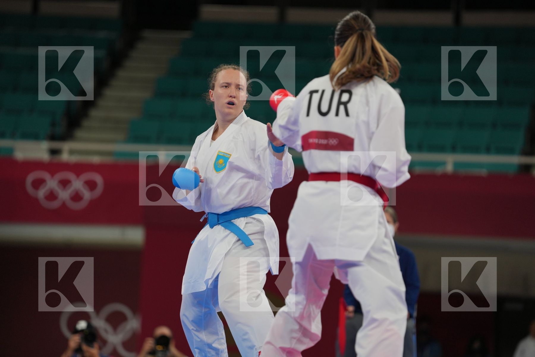 Hocaoglu Meltem (Turkey) - Kumite Female +61kg, Berultseva Sofya (Kazakhstan) - Kumite Female +61kg in Senior Kumite 61+ Kg - Round Robin bout