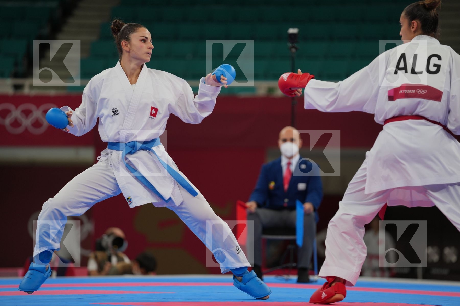 Matoub Lamya (Algeria) - Kumite Female +61kg, Quirici Elena (Switzerland) - Kumite Female +61kg in Senior Kumite 61+ Kg - Round Robin bout