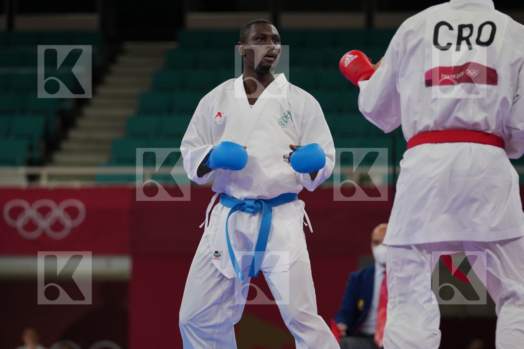 Kvesic Ivan (Croatia) - Kumite Male +75kg, Hamedi Tareg (Saudi Arabia) - Kumite Male +75kg in Senior Kumite 75+ Kg - Round Robin bout