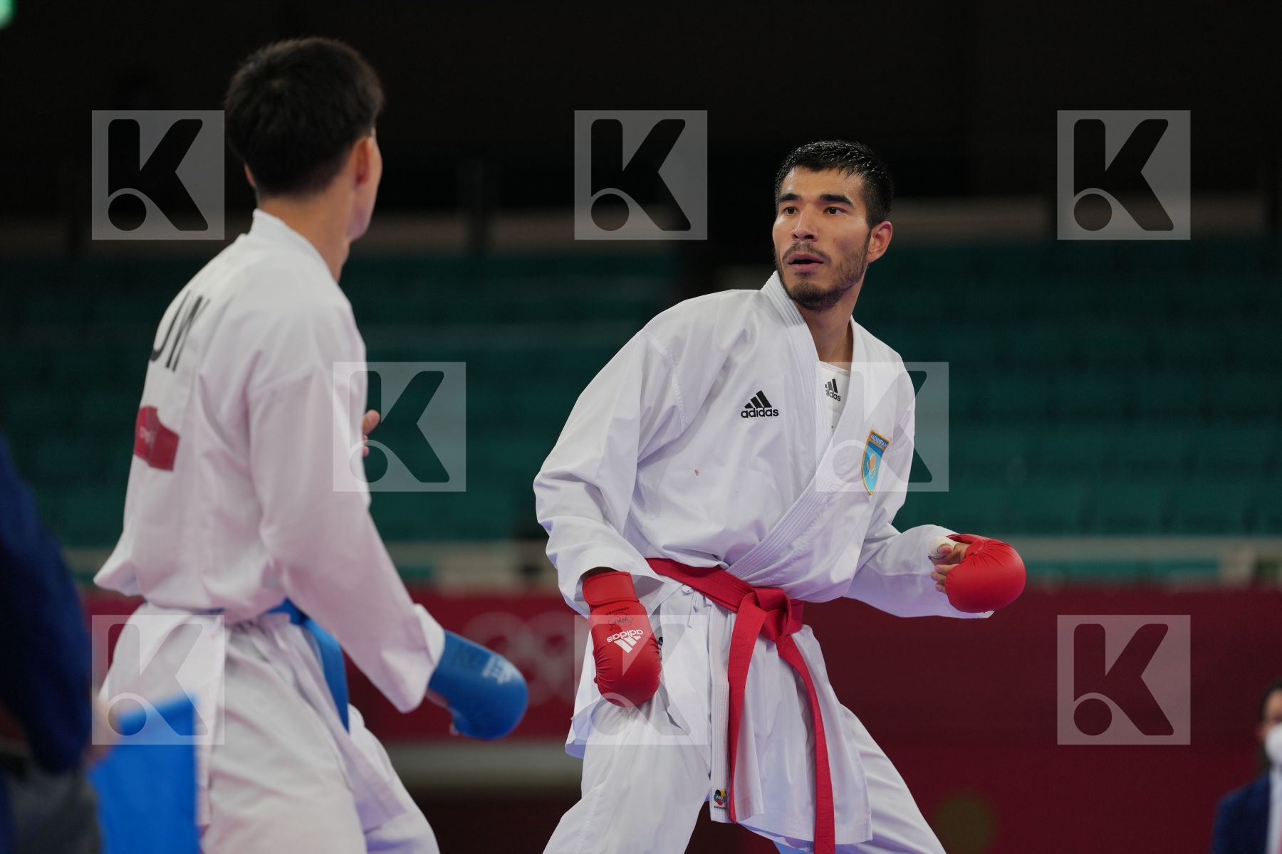 Yuldashev Daniyar (Kazakhstan) - Kumite Male +75kg, Araga Ryutaro (Japan) - Kumite Male +75kg in Senior Kumite 75+ Kg - Round Robin bout