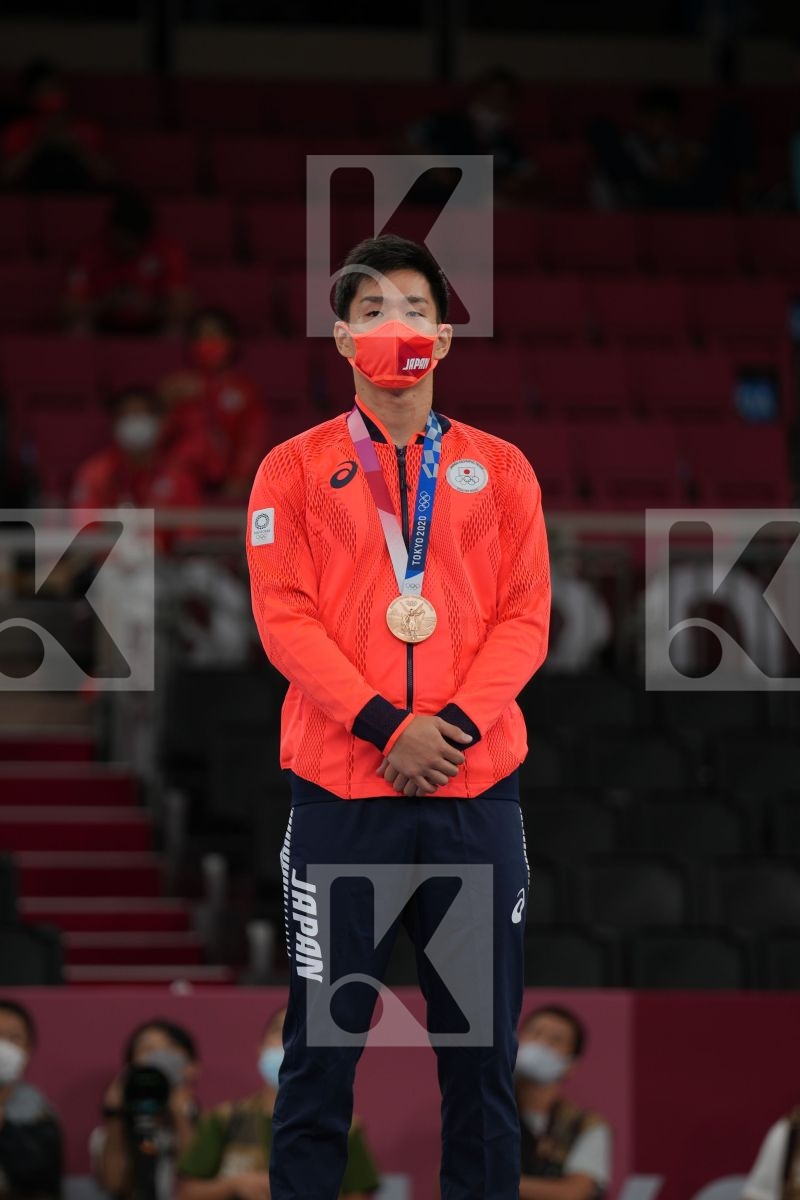 Aktas Ugur (Turkey) - Kumite Male +75kg in Senior Kumite 75+ Kg - podium ceremony