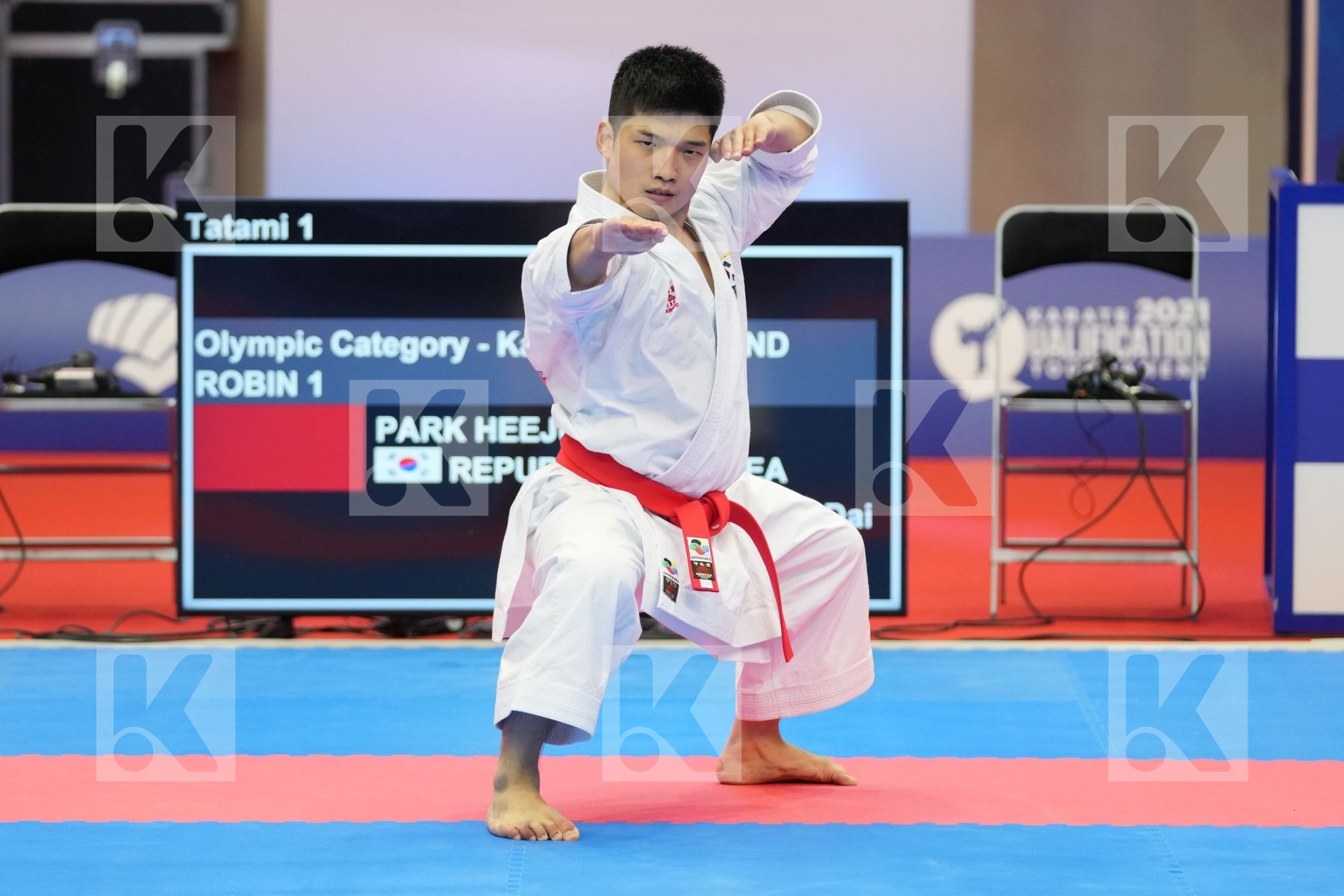 PARK HEEJUN (REPUBLIC OF KOREA) in Olympic Category - Kata Male - Round Robin bout