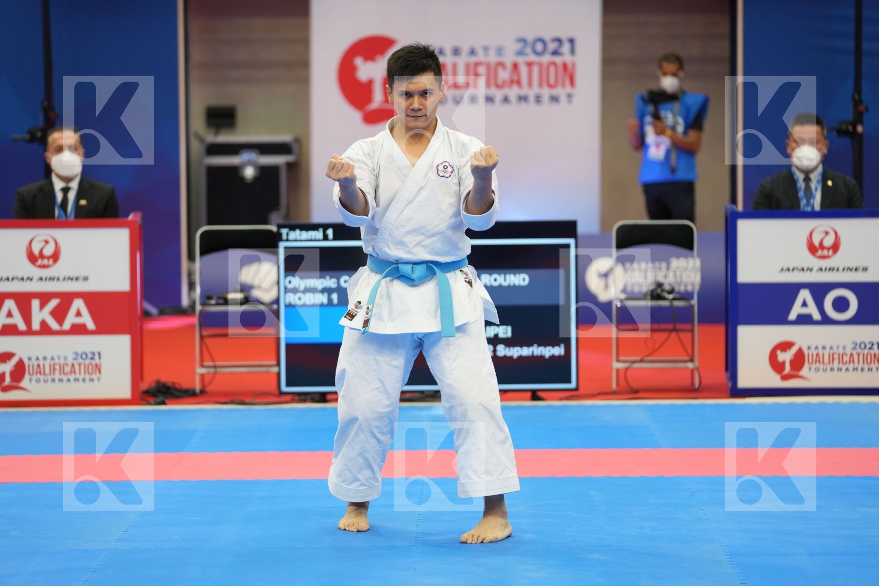 WANG YI TA (CHINESE TAIPEI) in Olympic Category - Kata Male - Round Robin bout