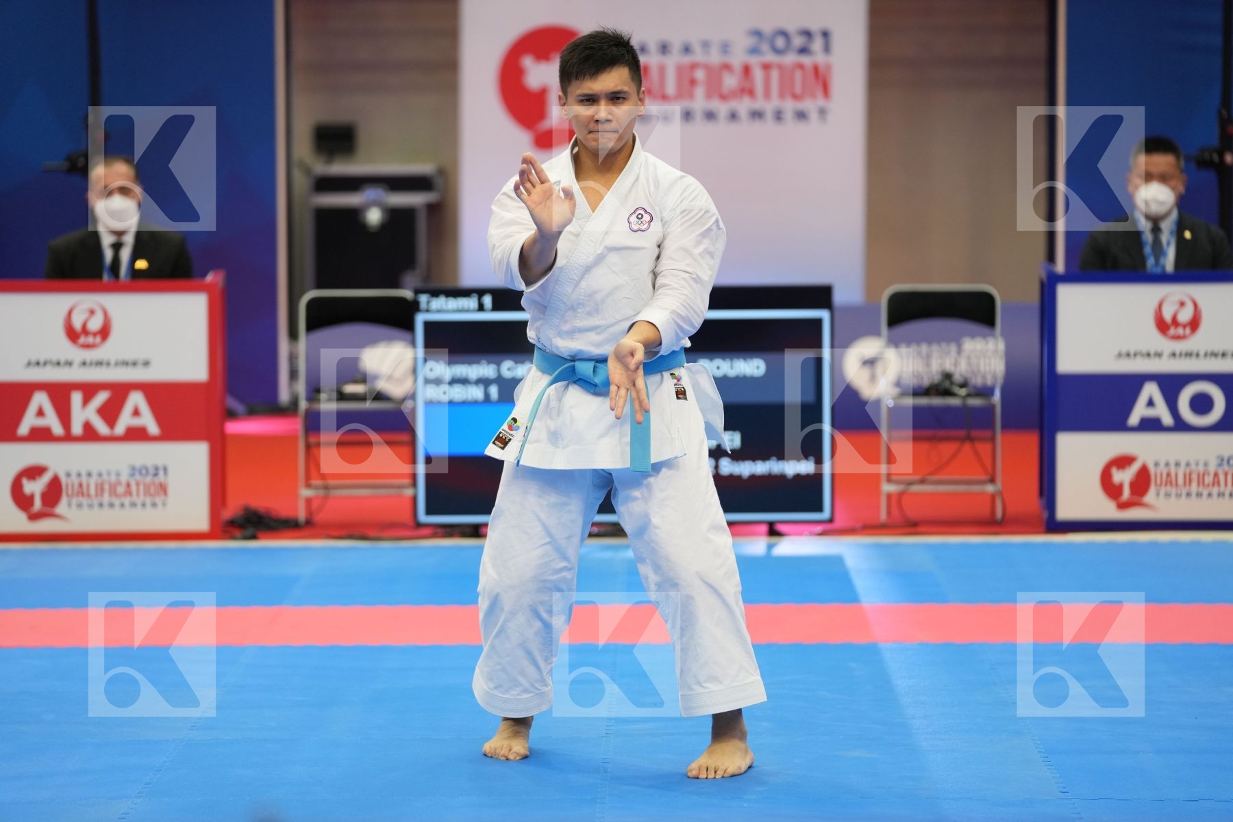 WANG YI TA (CHINESE TAIPEI) in Olympic Category - Kata Male - Round Robin bout