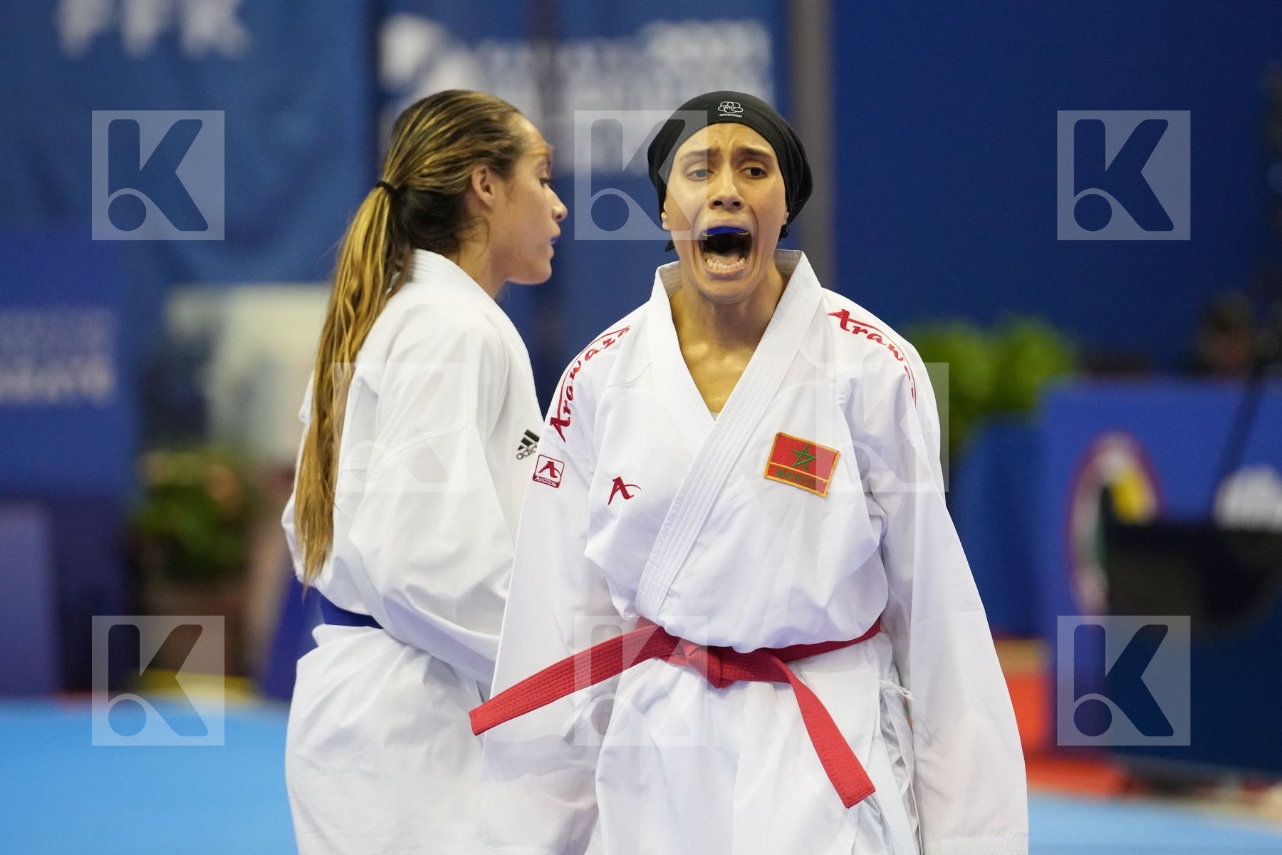 SADINI BTISSAM (MOROCCO) in Olympic Category - Kumite Female -61 KG - Round Robin bout