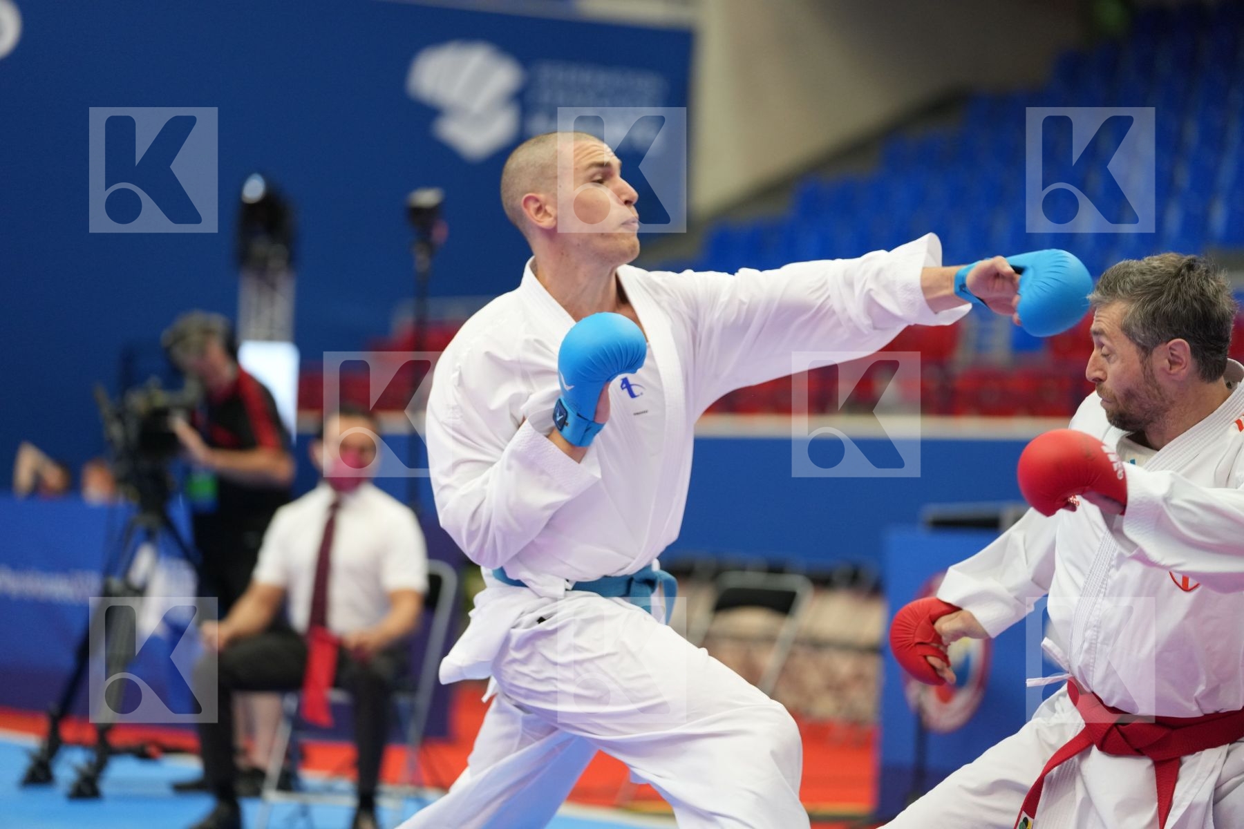 ARKANIA GOGITA (GEORGIA), GAYSINSKY DANIEL (CANADA) in Olympic Category - Kumite Male 75+ KG - Round Robin bout