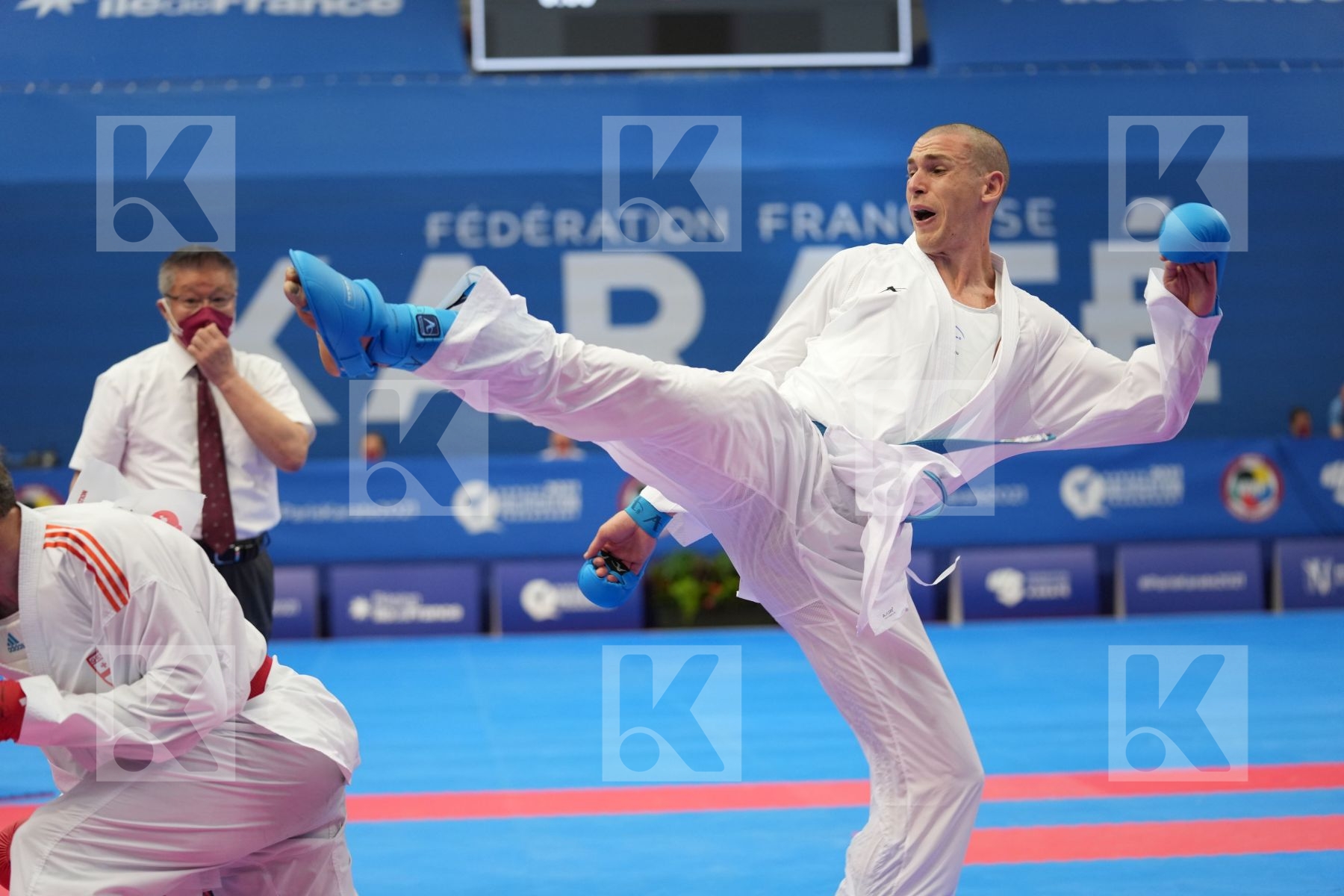 ARKANIA GOGITA (GEORGIA), GAYSINSKY DANIEL (CANADA) in Olympic Category - Kumite Male 75+ KG - Round Robin bout