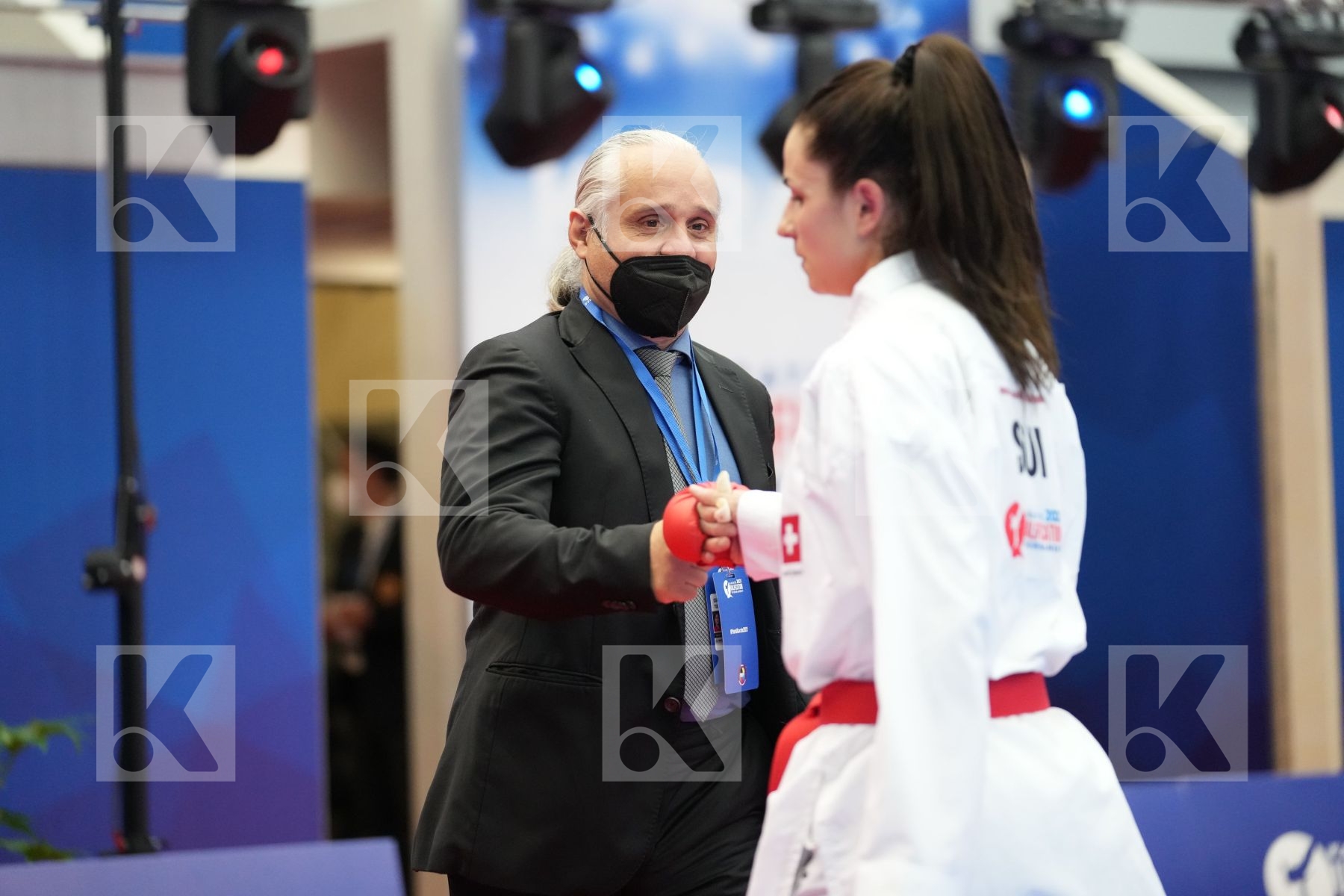 QUIRICI ELENA (SWITZERLAND), SEMERARO SILVIA (ITALY) in Olympic Category - Kumite Female 61+ KG - Round Robin bout