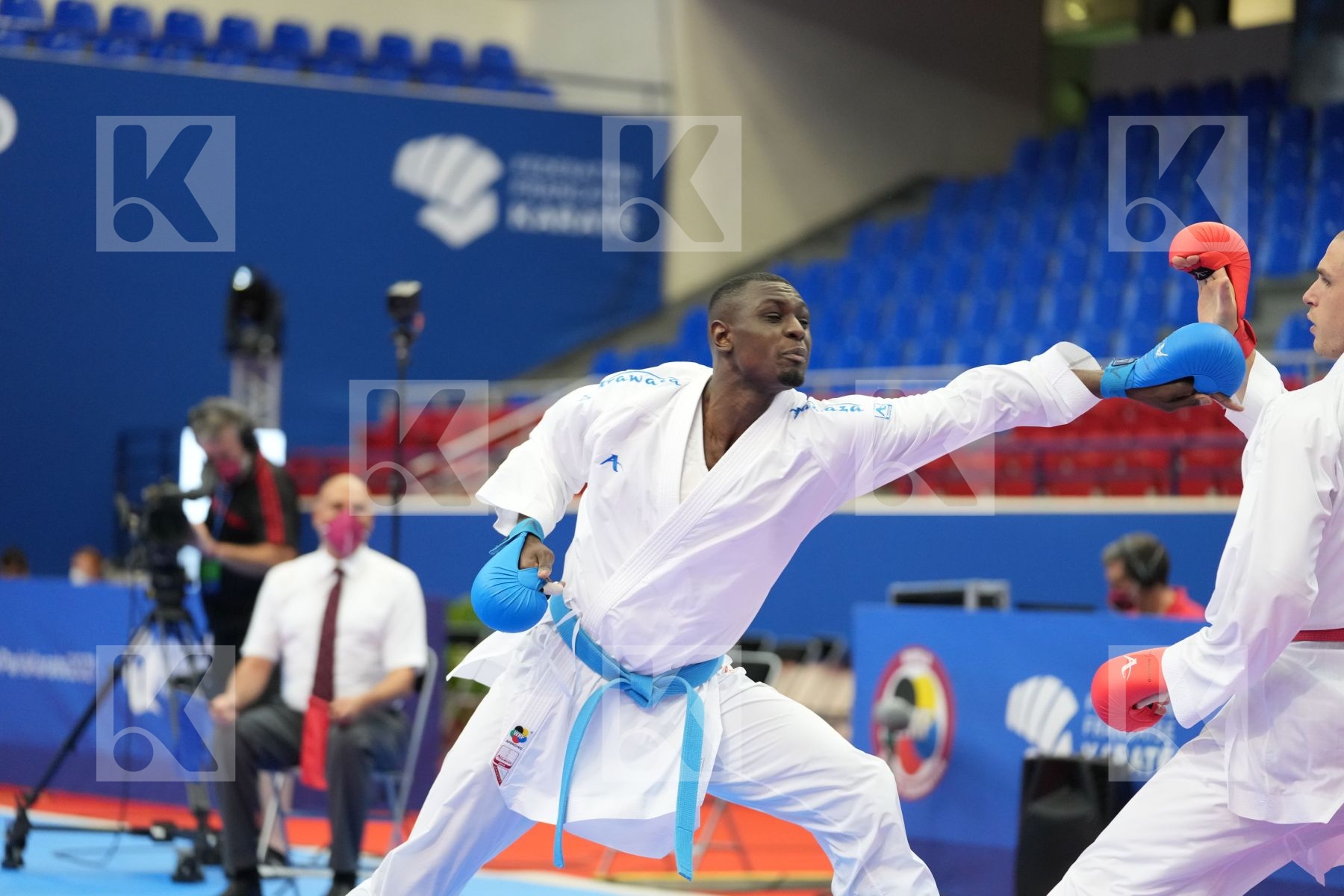 HAMEDI TAREG (SAUDI ARABIA), GAYSINSKY DANIEL (CANADA) in Olympic Category - Kumite Male 75+ KG - Round Robin bout