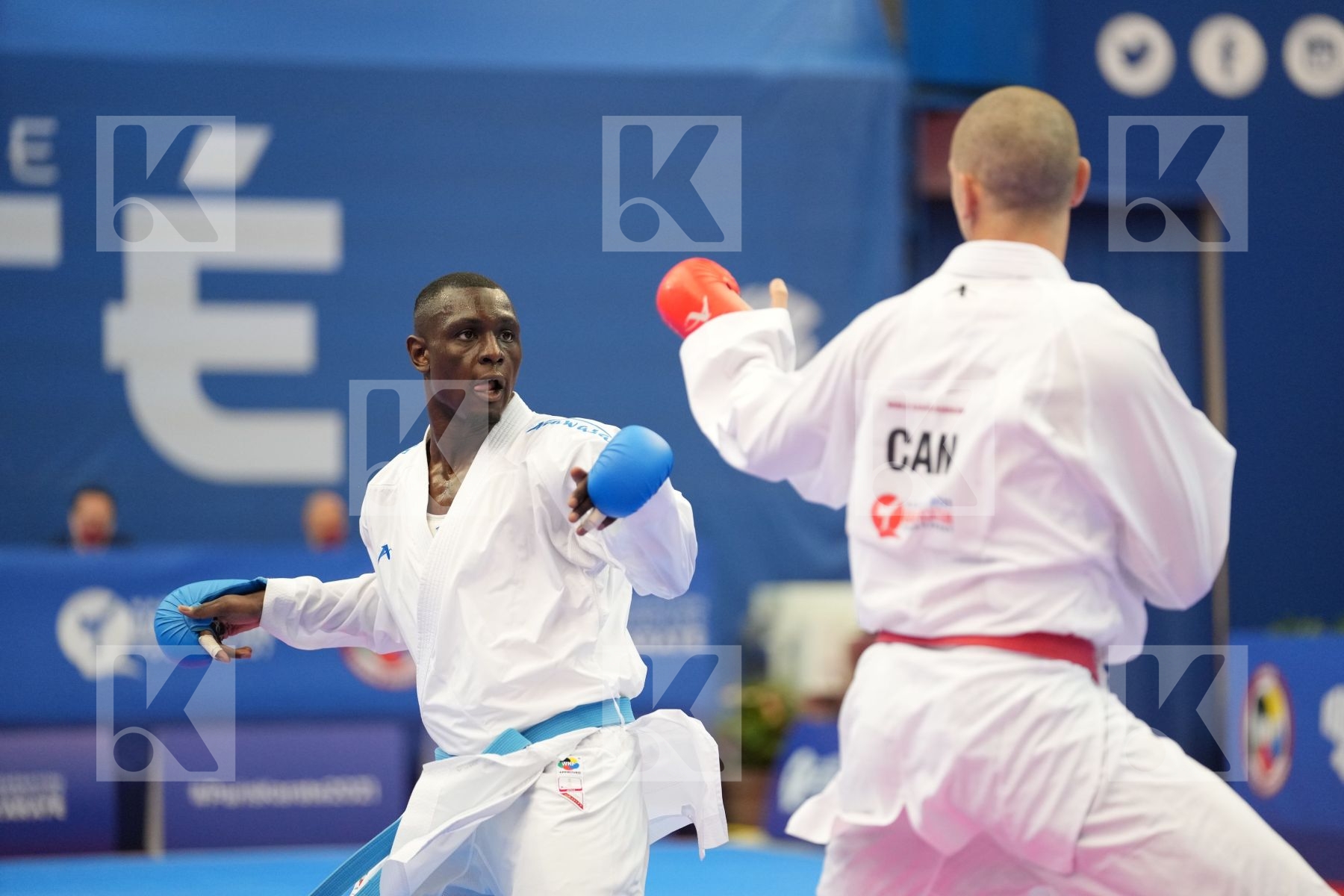 HAMEDI TAREG (SAUDI ARABIA), GAYSINSKY DANIEL (CANADA) in Olympic Category - Kumite Male 75+ KG - Round Robin bout