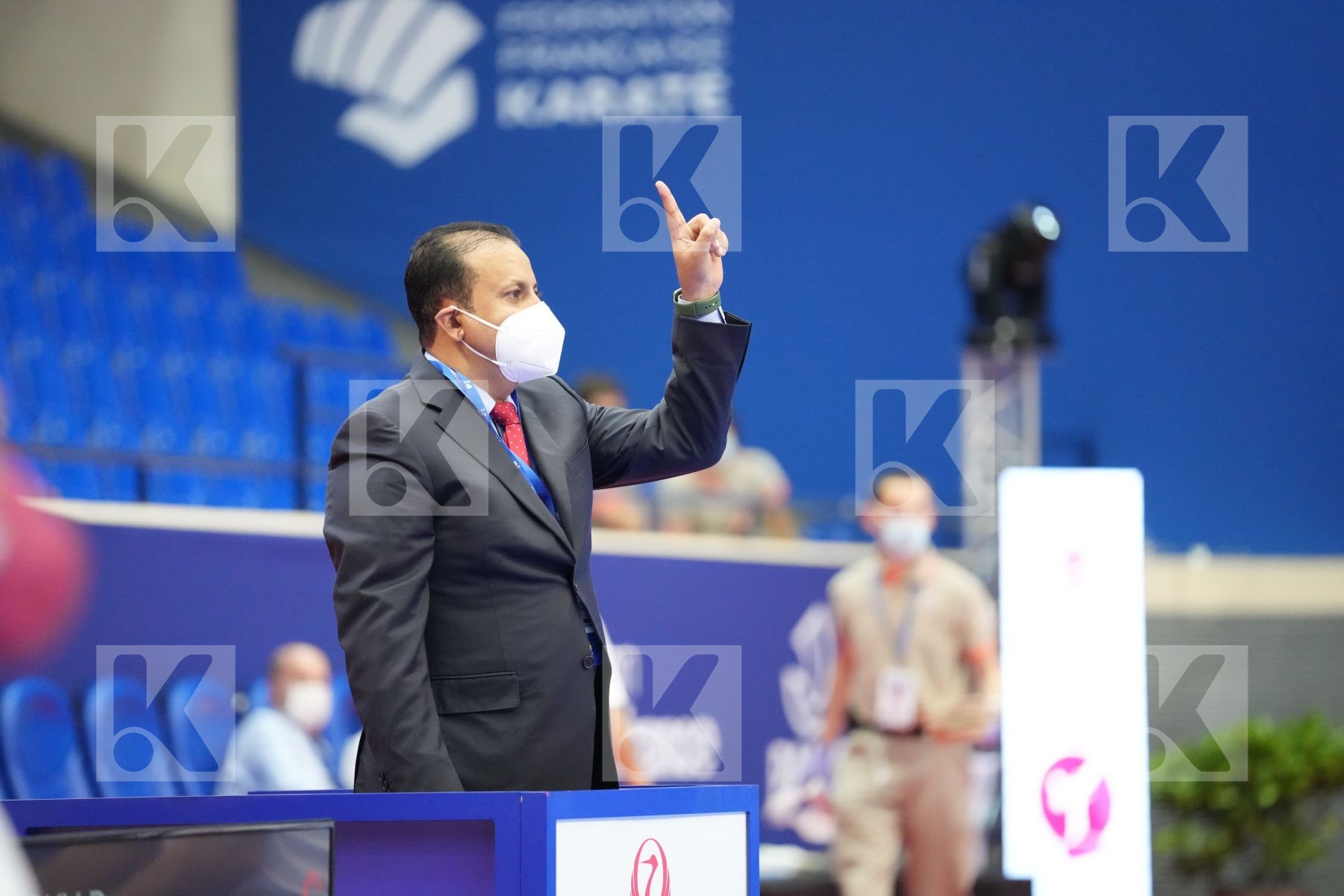 HAMEDI TAREG (SAUDI ARABIA) in Olympic Category - Kumite Male 75+ KG - Round Robin bout