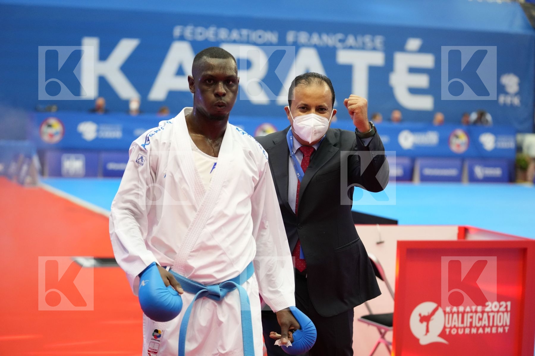 HAMEDI TAREG (SAUDI ARABIA) in Olympic Category - Kumite Male 75+ KG - Round Robin bout