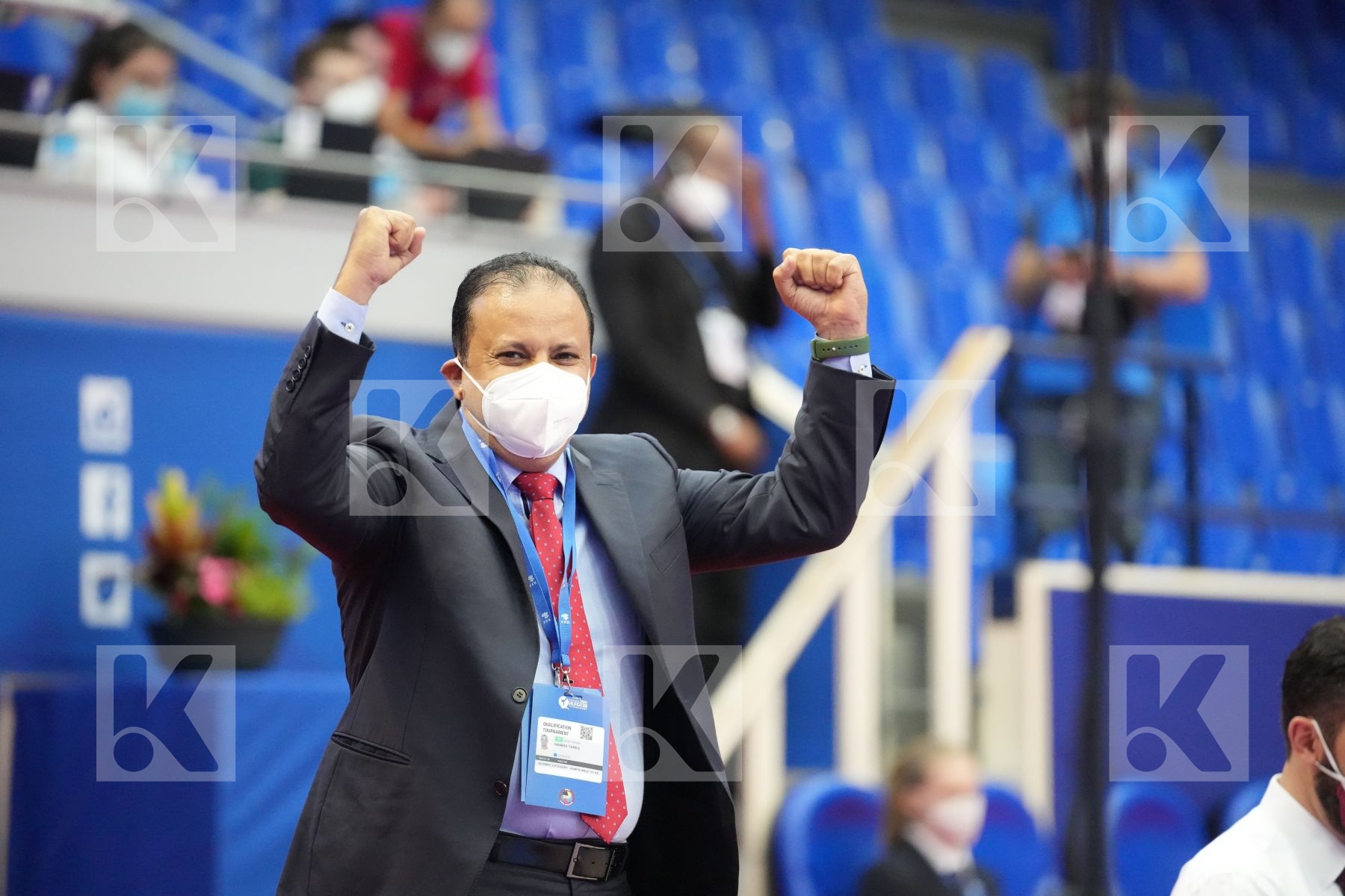 HAMEDI TAREG (SAUDI ARABIA) in Olympic Category - Kumite Male 75+ KG - Round Robin bout