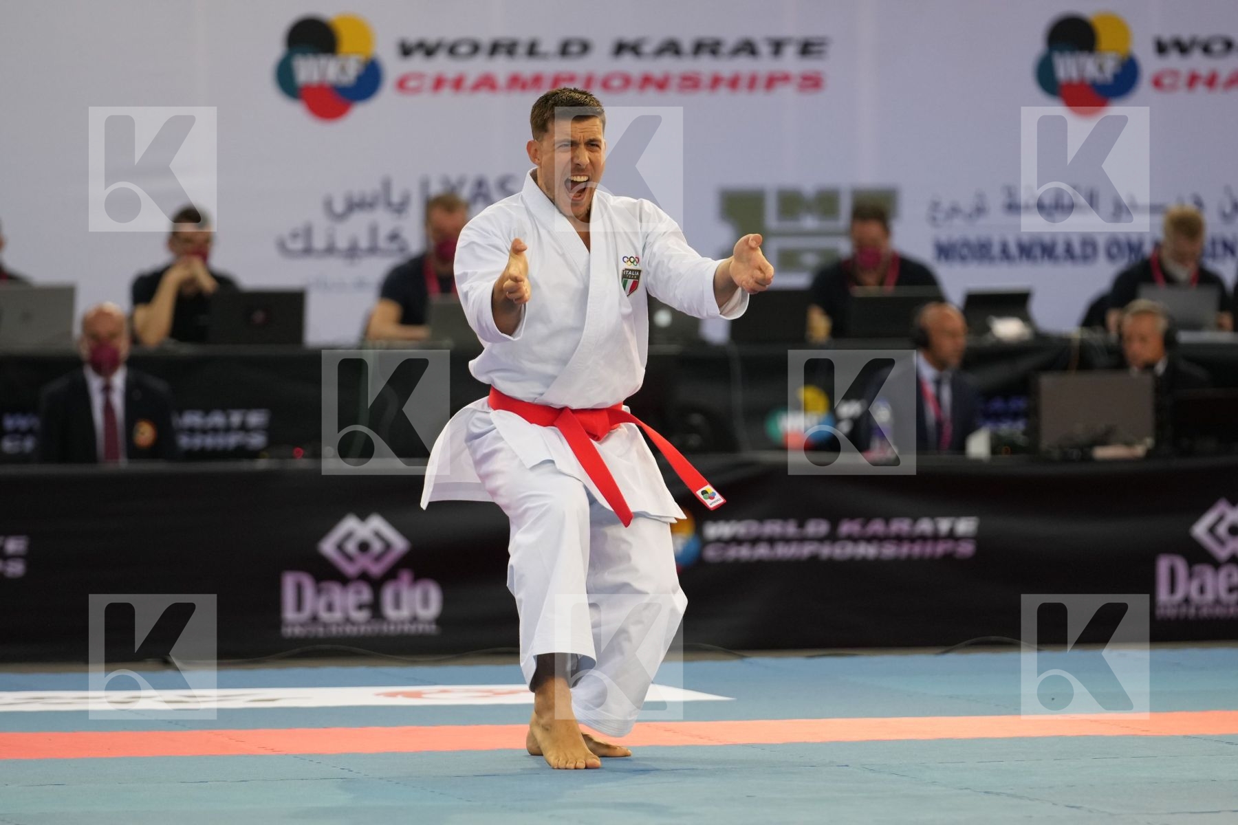 BUSATO MATTIA (ITALY) in Male Kata - bronze bout
