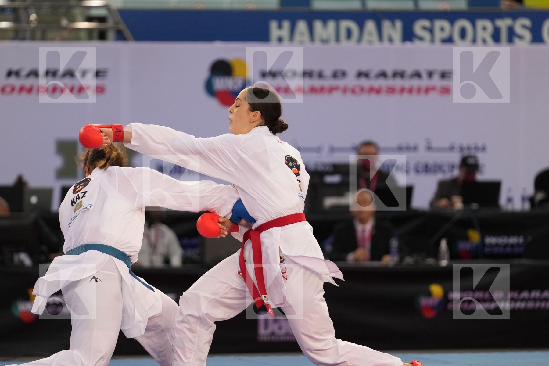 PEROVIC IVANA (SERBIA) vs BERULTSEVA SOFYA (KAZAKHSTAN) in Female Kumite 68+ Kg - bronze bout