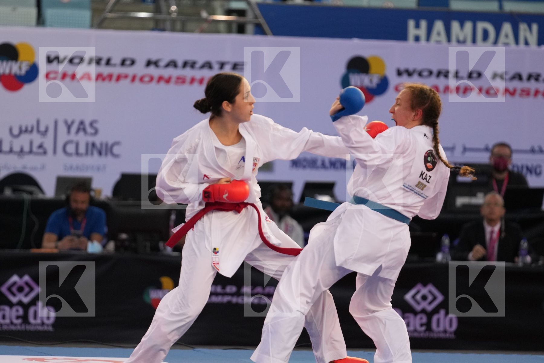 PEROVIC IVANA (SERBIA) vs BERULTSEVA SOFYA (KAZAKHSTAN) in Female Kumite 68+ Kg - bronze bout