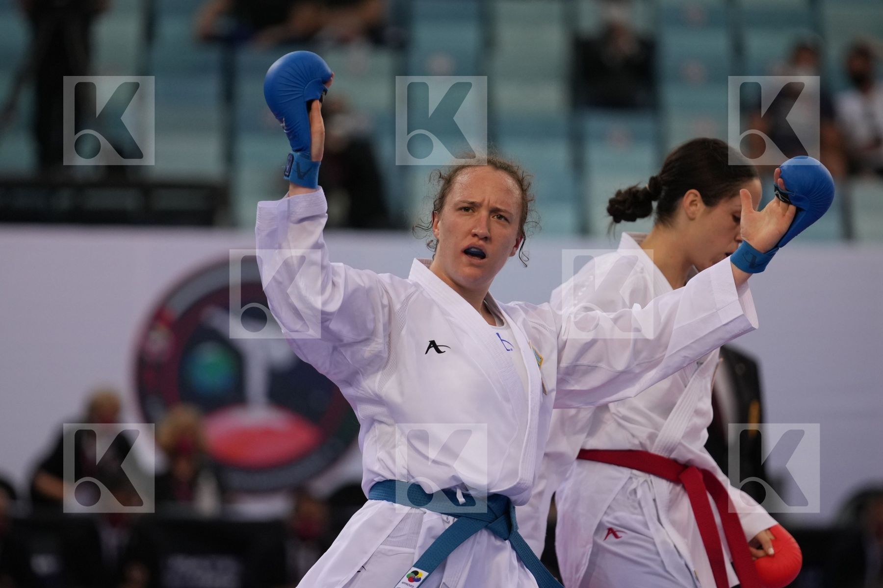 PEROVIC IVANA (SERBIA) vs BERULTSEVA SOFYA (KAZAKHSTAN) in Female Kumite 68+ Kg - bronze bout