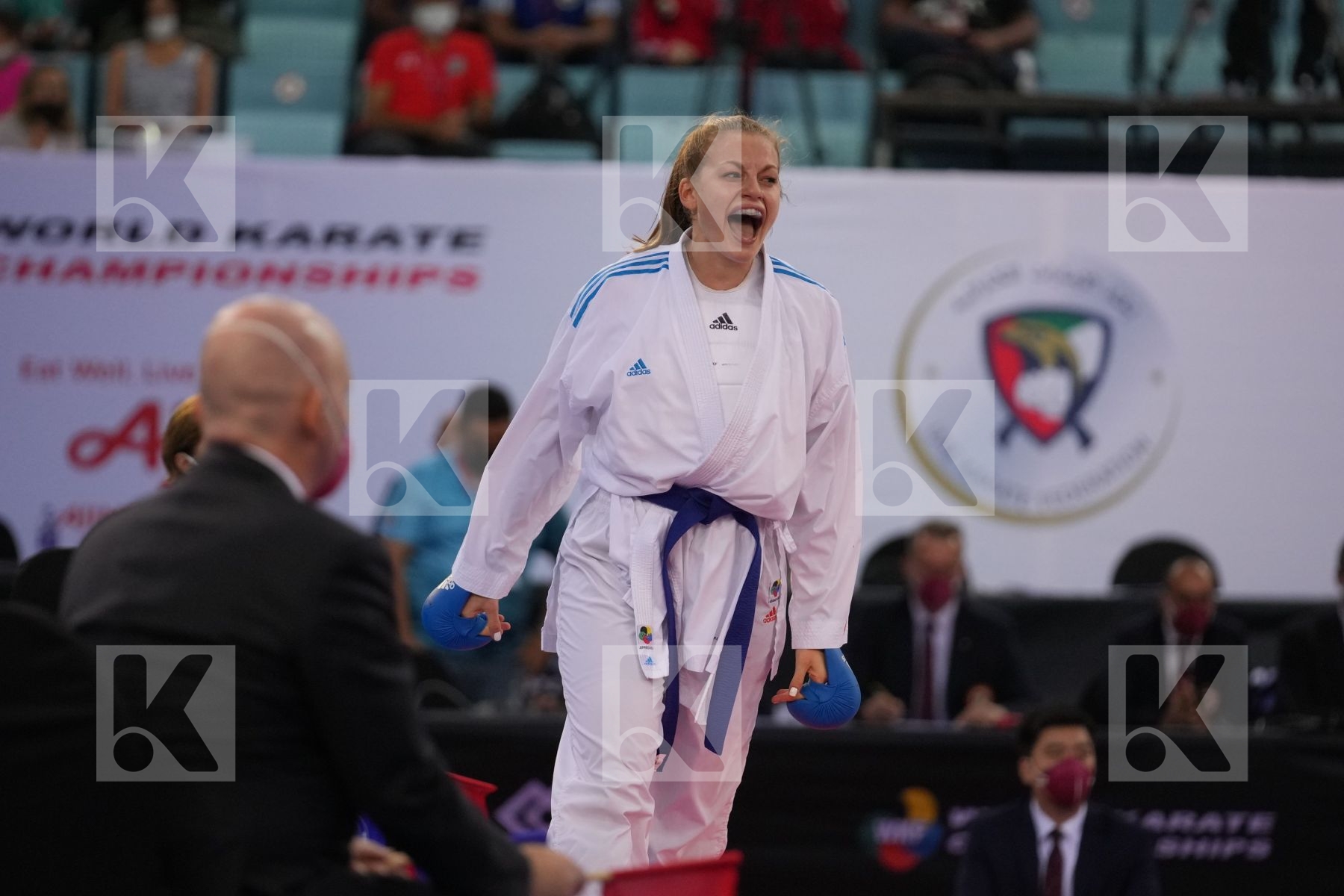 SACHOVA MARTINA (CZECH REPUBLIC) vs LESJAK LUCIJA (CROATIA) in Female Kumite 68+ Kg - bronze bout