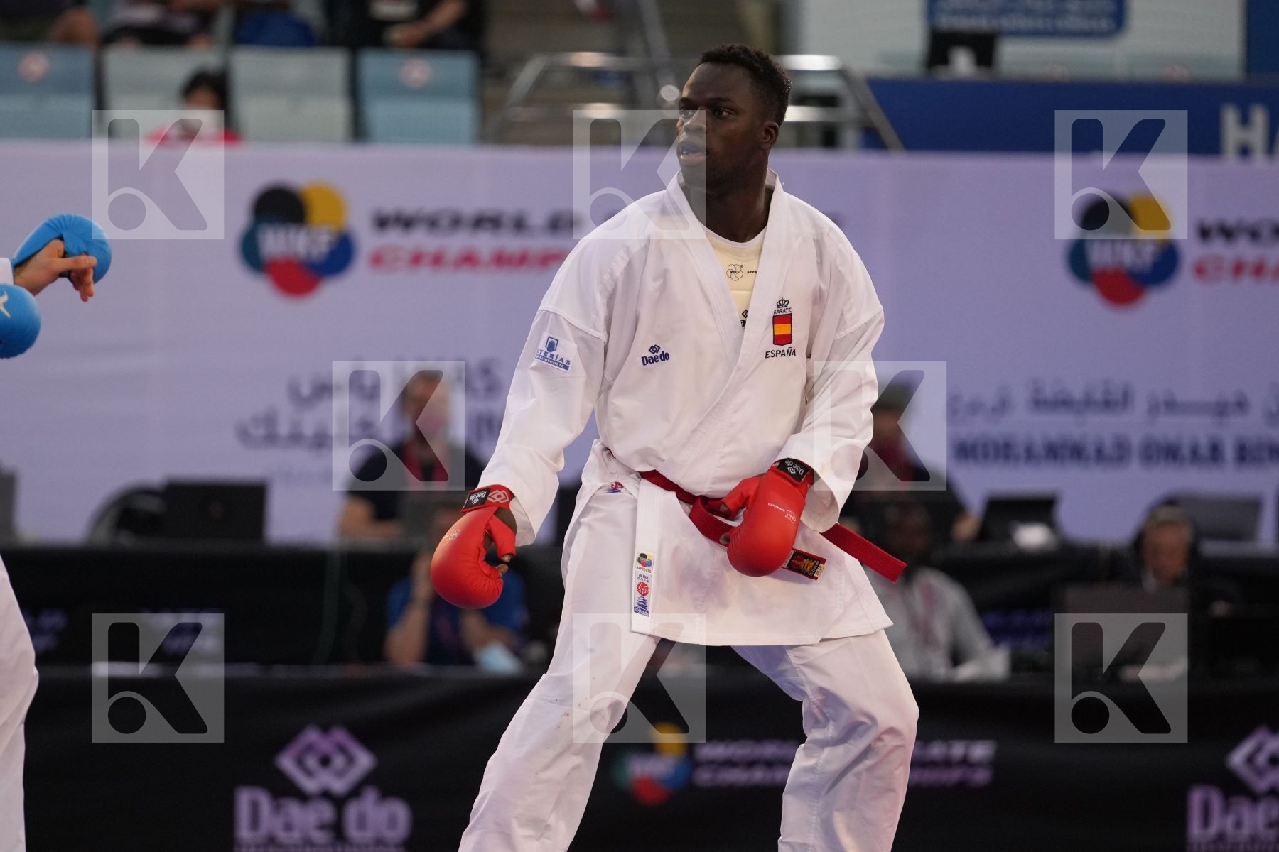 SECK SAKHO BABACAR (SPAIN) vs KVESIC ANDJELO (CROATIA) in Male Kumite 84+ Kg - bronze bout
