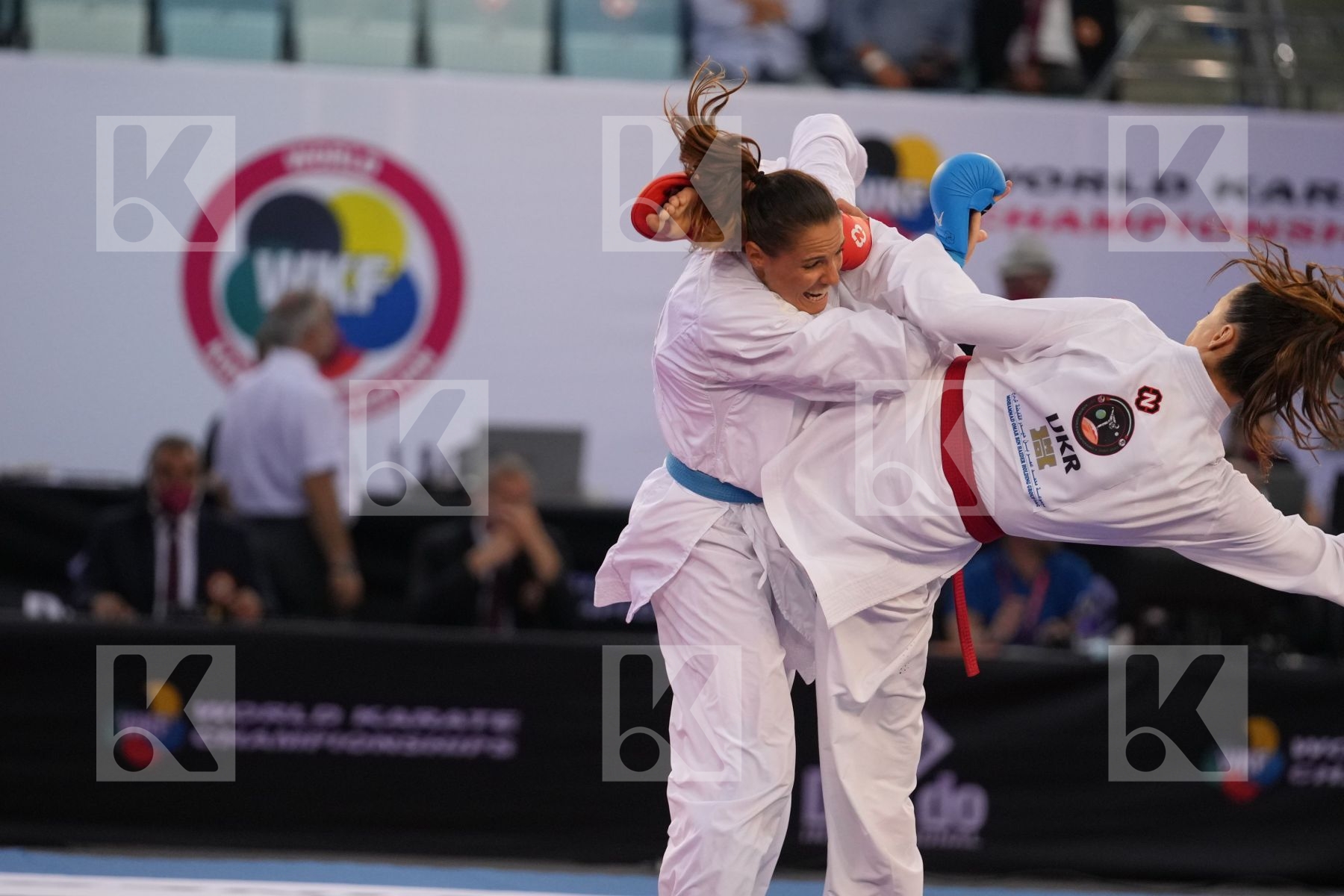 MELNYK HALYNA (UKRAINE) vs BUCHINGER ALISA (AUSTRIA) in Female Kumite -68 Kg - bronze bout