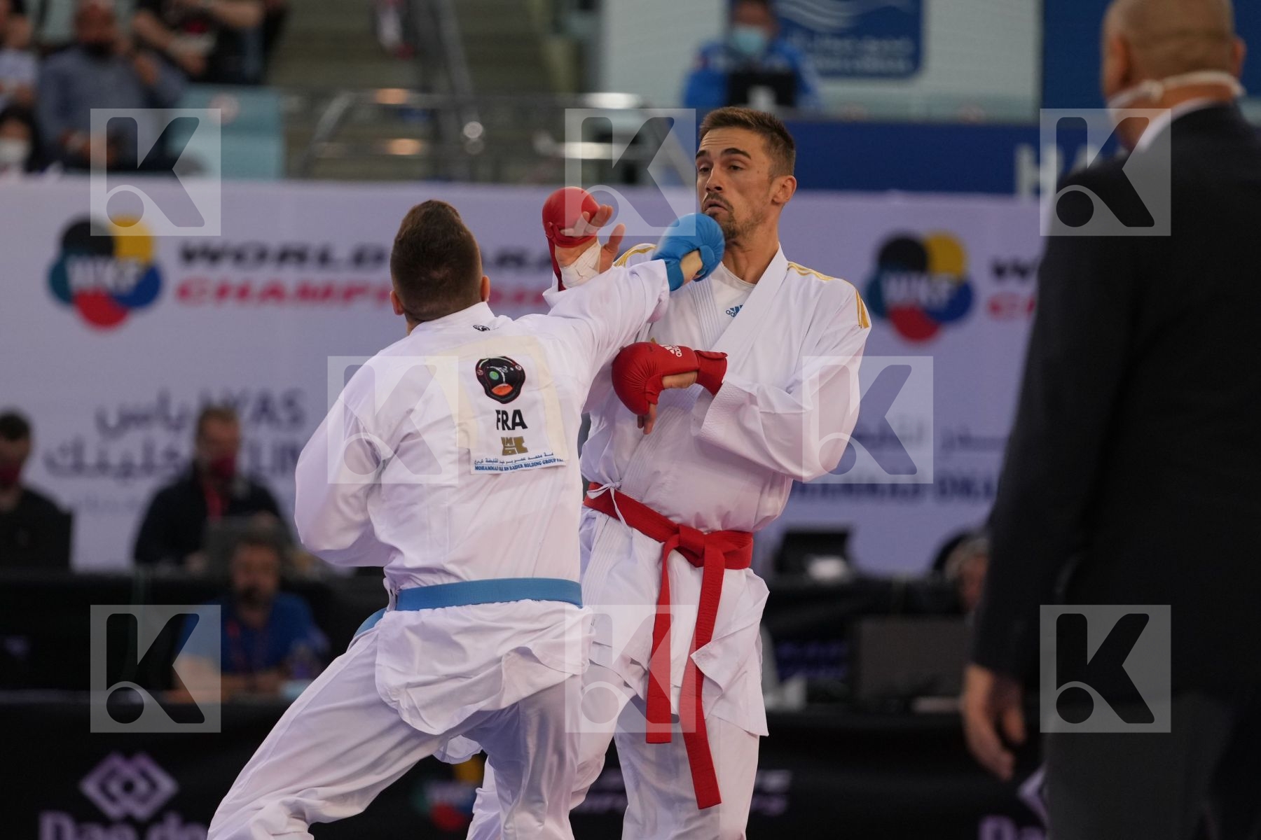 KVESIC IVAN (CROATIA) vs DA COSTA JESSIE (FRANCE) in Male Kumite -84 Kg - bronze bout