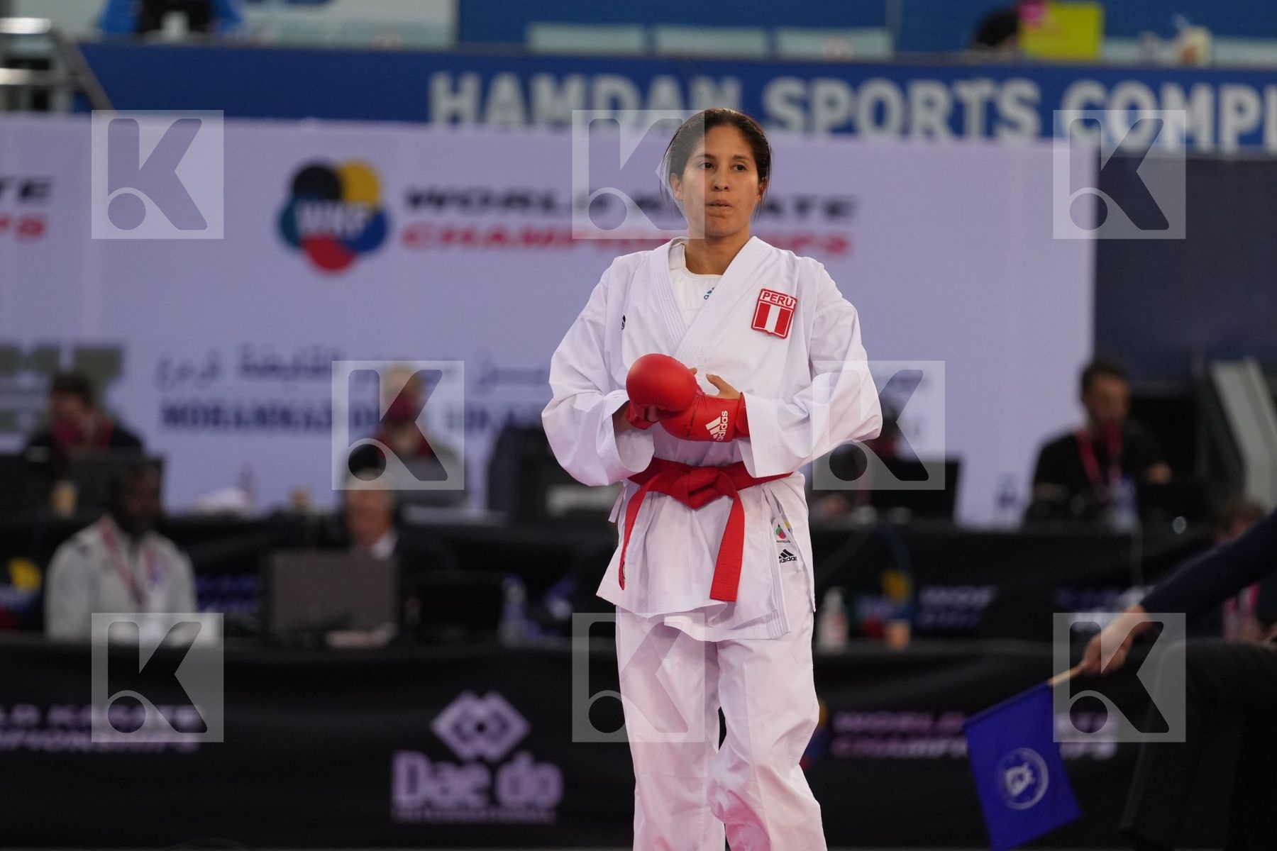 GRANDE ALEXANDRA (PERU) vs SUCHANKOVA INGRIDA (SLOVAKIA) in Female Kumite -61 Kg - bronze bout