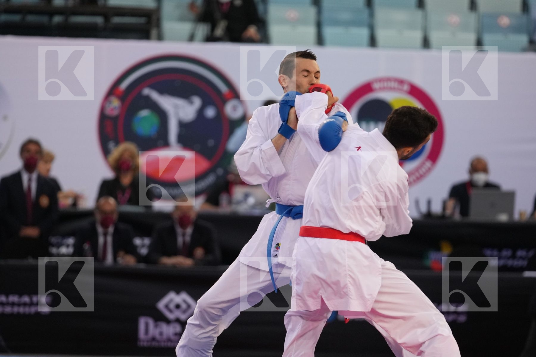 AKKURT EREN (TURKEY) vs SCOTT THOMAS (UNITED STATES) in Male Kumite -75 Kg - bronze bout