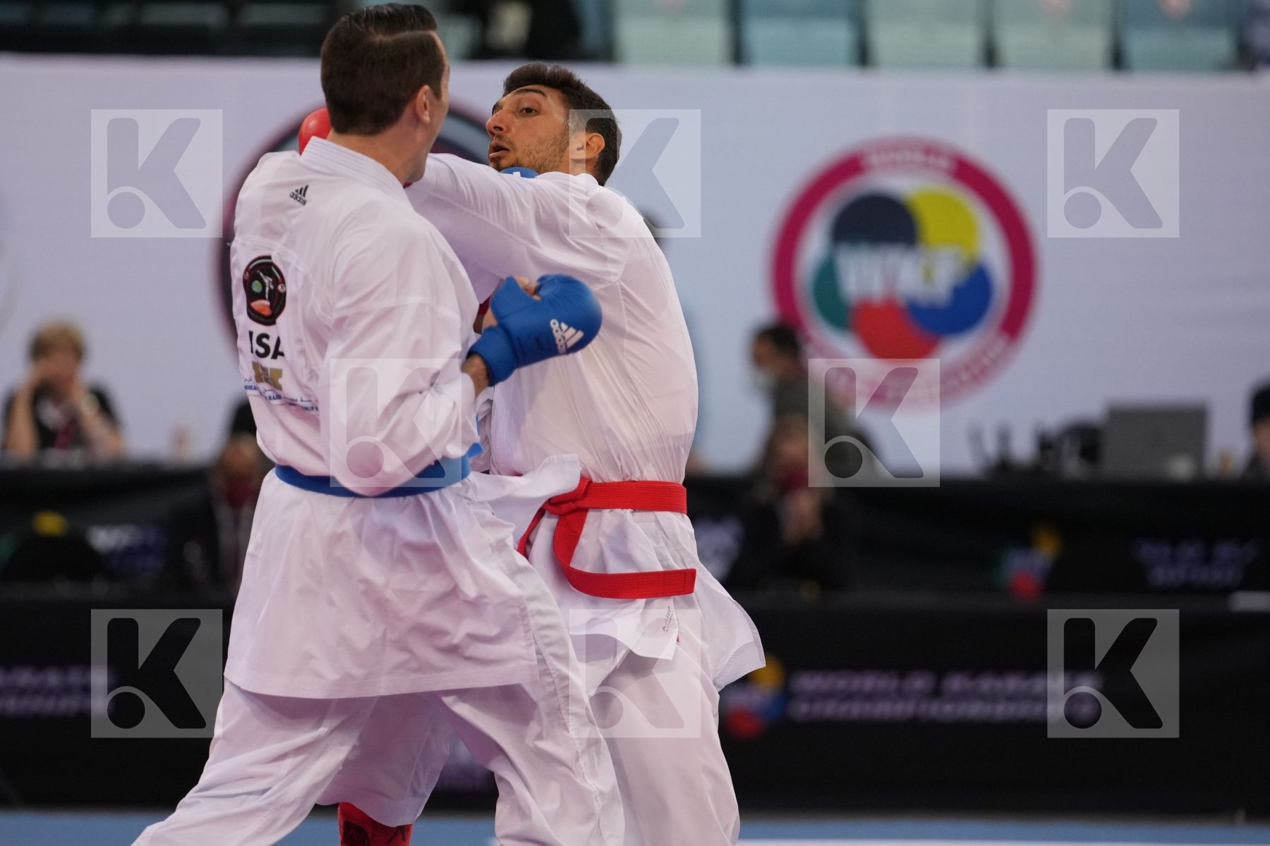 AKKURT EREN (TURKEY) vs SCOTT THOMAS (UNITED STATES) in Male Kumite -75 Kg - bronze bout
