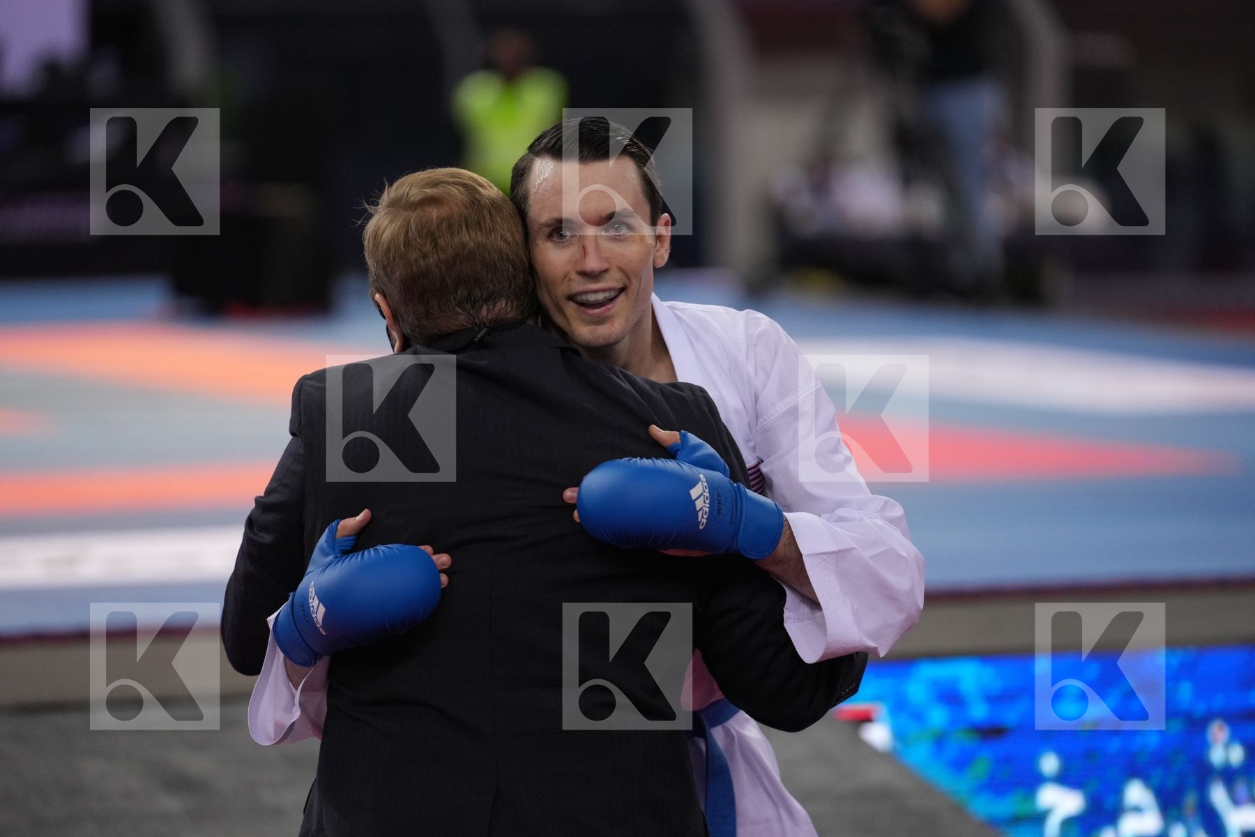 AKKURT EREN (TURKEY) vs SCOTT THOMAS (UNITED STATES) in Male Kumite -75 Kg - bronze bout