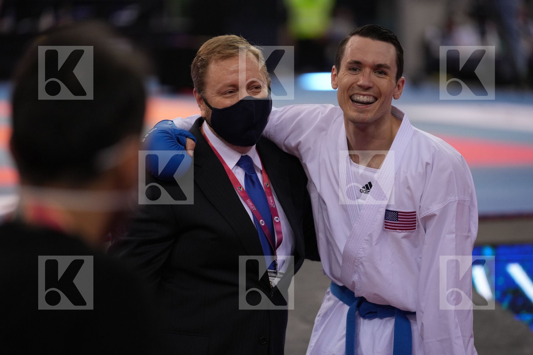 AKKURT EREN (TURKEY) vs SCOTT THOMAS (UNITED STATES) in Male Kumite -75 Kg - bronze bout