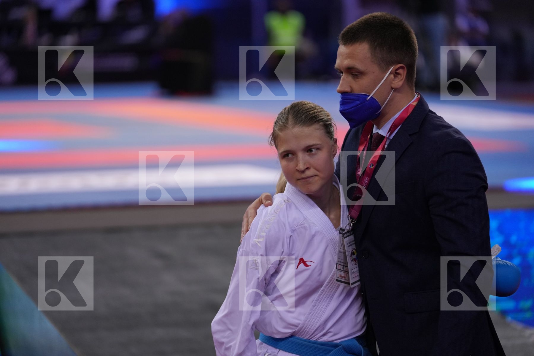 RAKHIMOVA SEVINCH (UZBEKISTAN) vs CHERNYSHEVA ANNA (RUSSIA) in Female Kumite -55 Kg - bronze bout