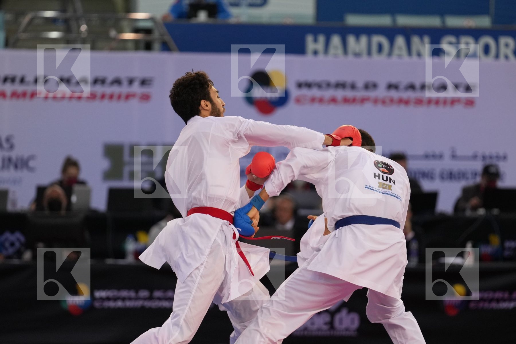 ELSAWY ALI (EGYPT) vs TADISSI YVES MARTIAL (HUNGARY) in Male Kumite -67 Kg - bronze bout