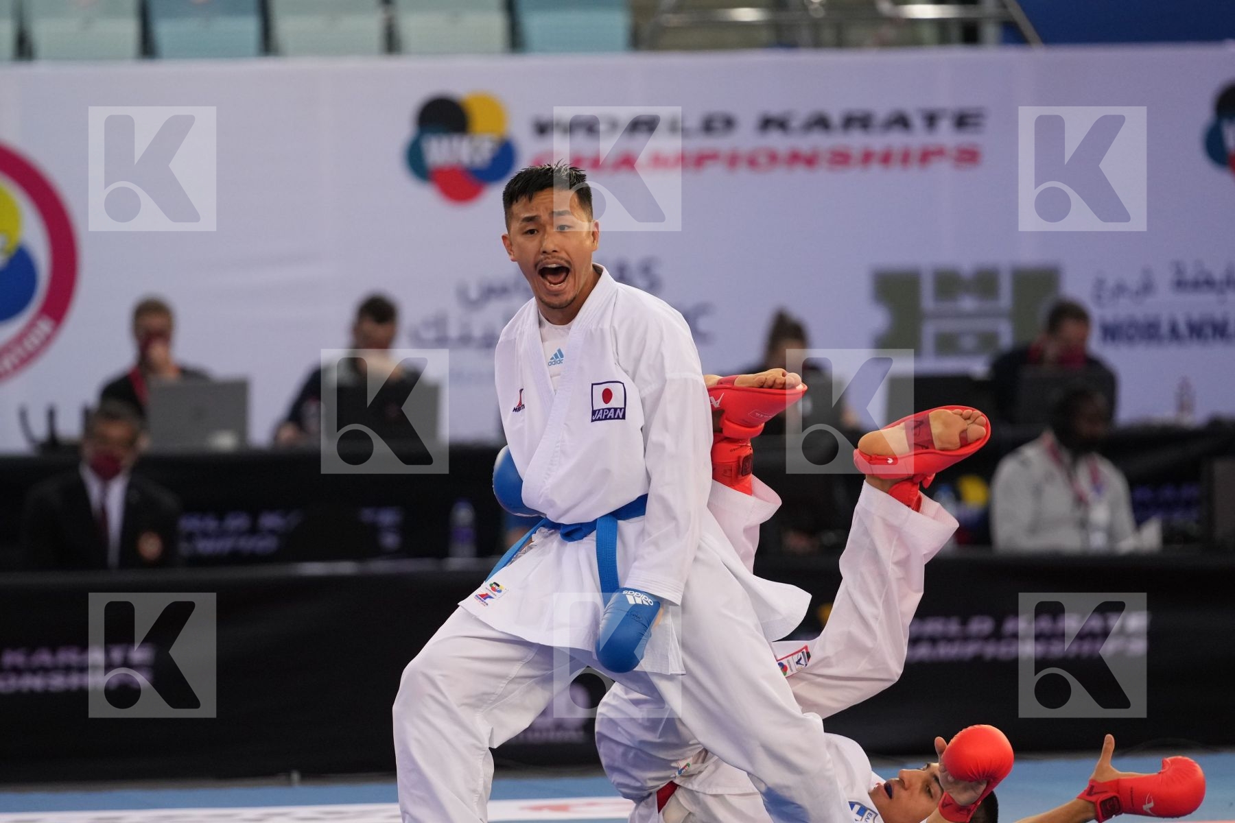 XENOS DIONYSIOS (GREECE) vs NAKANO SOICHIRO (JAPAN) in Male Kumite -67 Kg - bronze bout
